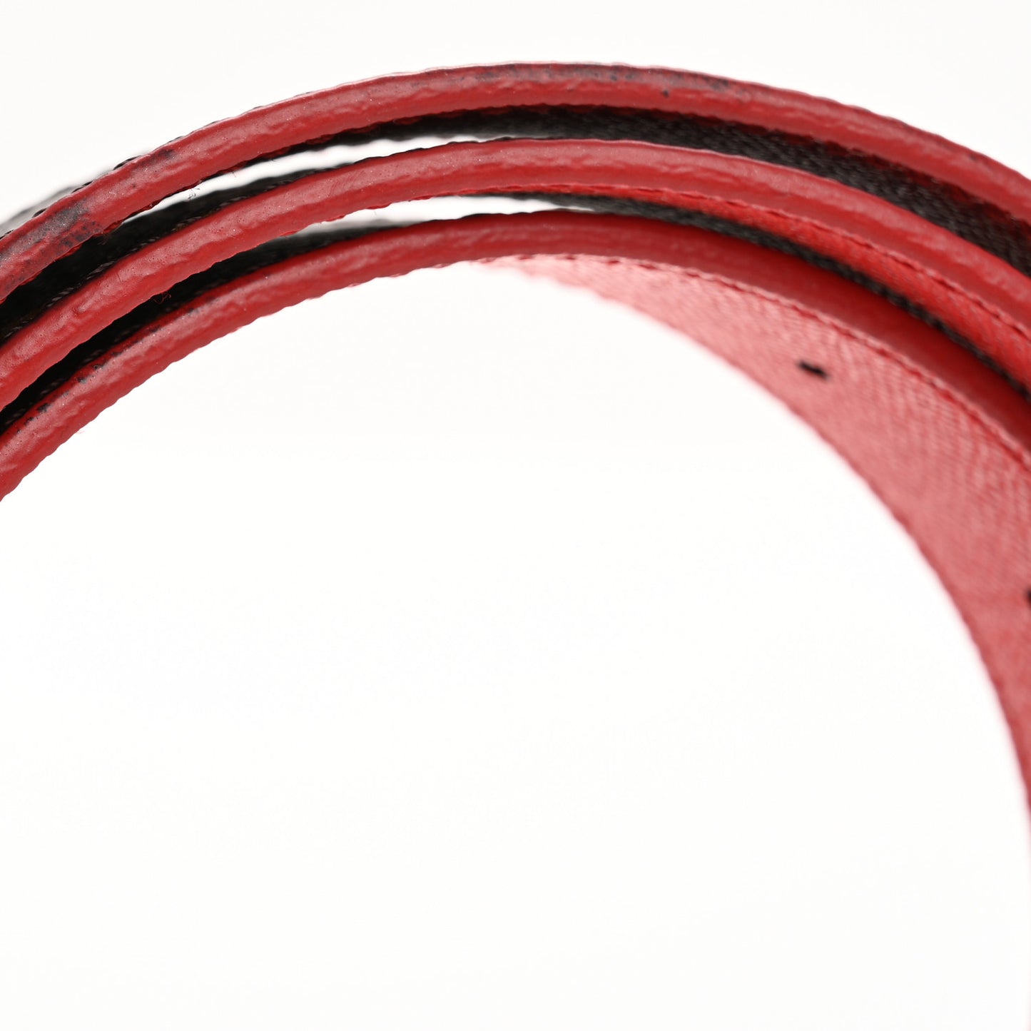 Monogram 30mm LV Initiales Reversible Belt 90 36 Coquelicot