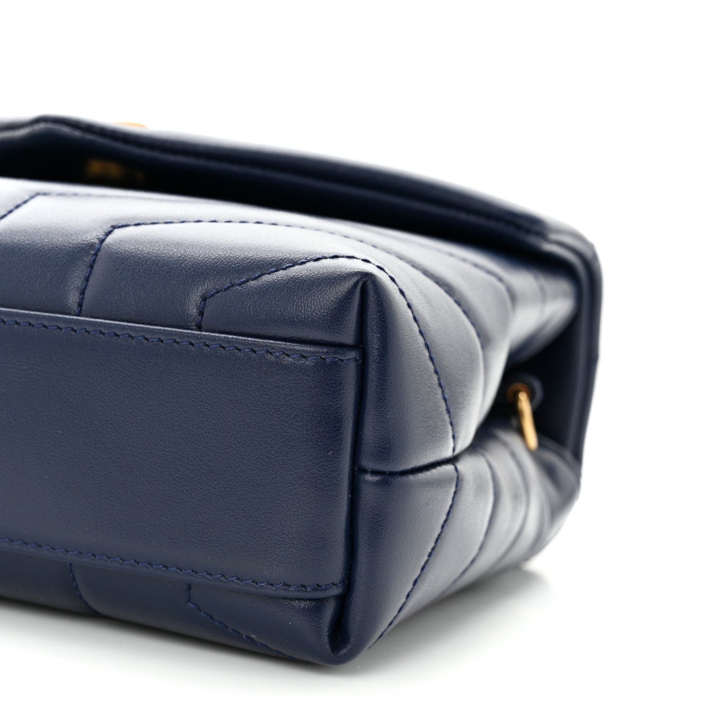 Calfskin Y Quilted Monogram Toy Loulou Crossbody Bag New Cobalt