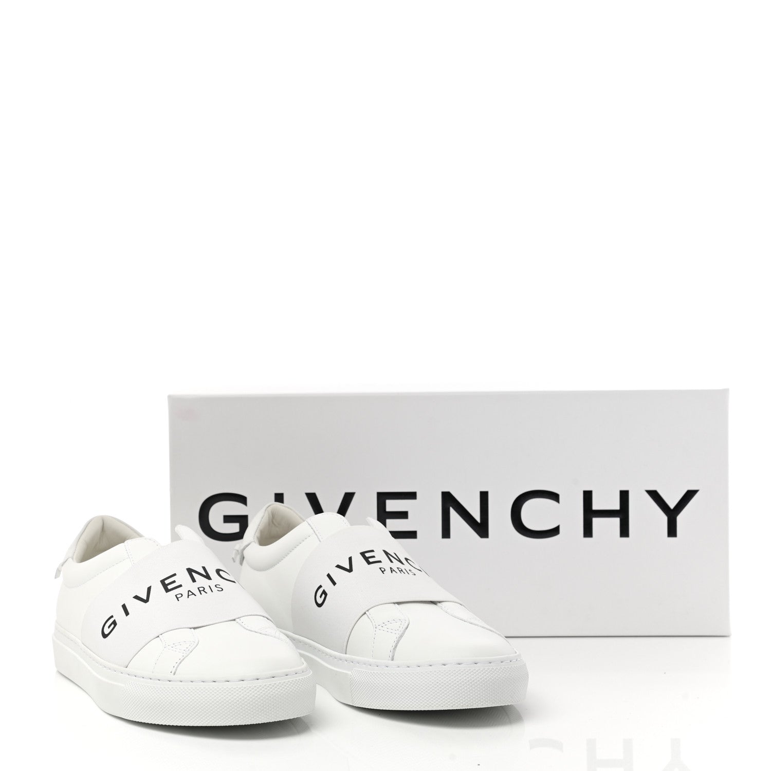 Givenchy Calfskin Band Logo Womens Urban Street Sneakers 37 White 10 of 10