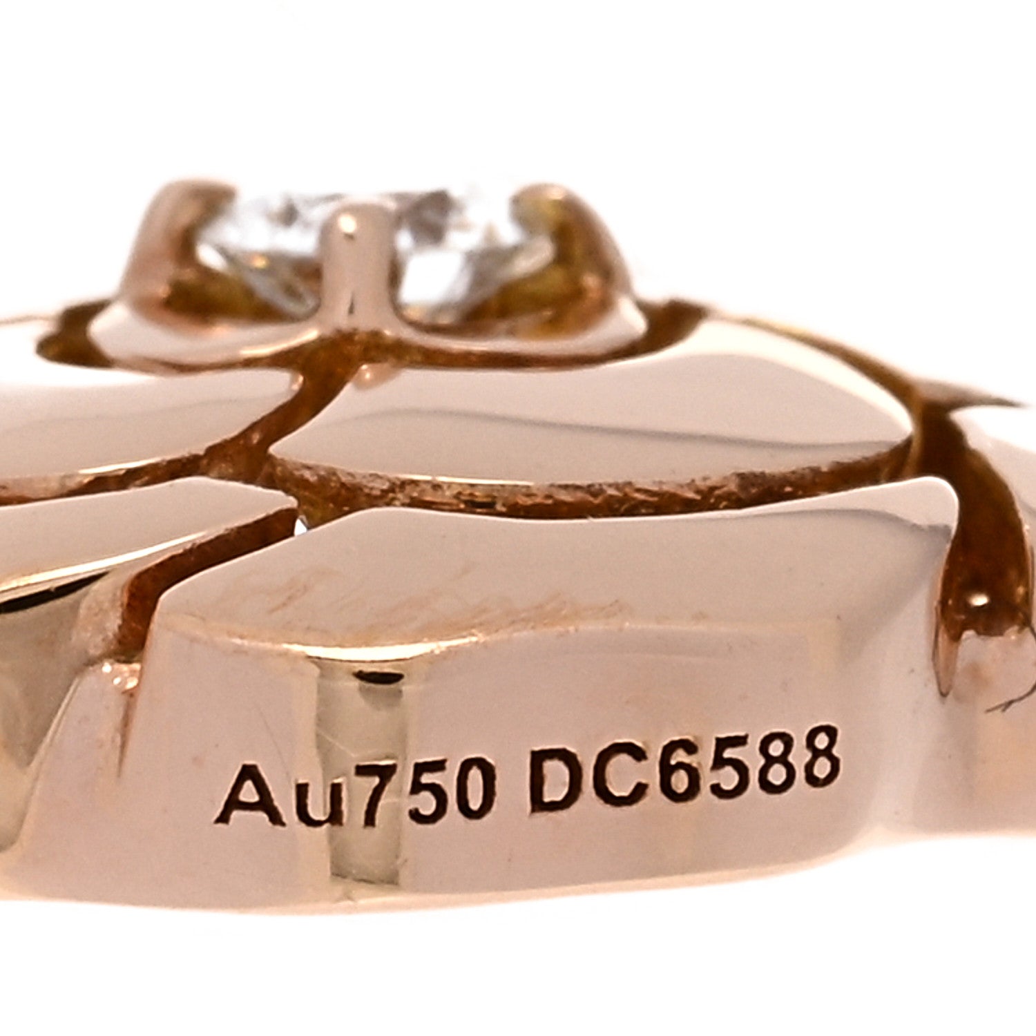 Chanel 18K Rose Gold Diamond Extrait de Camelia Pendant Necklace 8 of 8