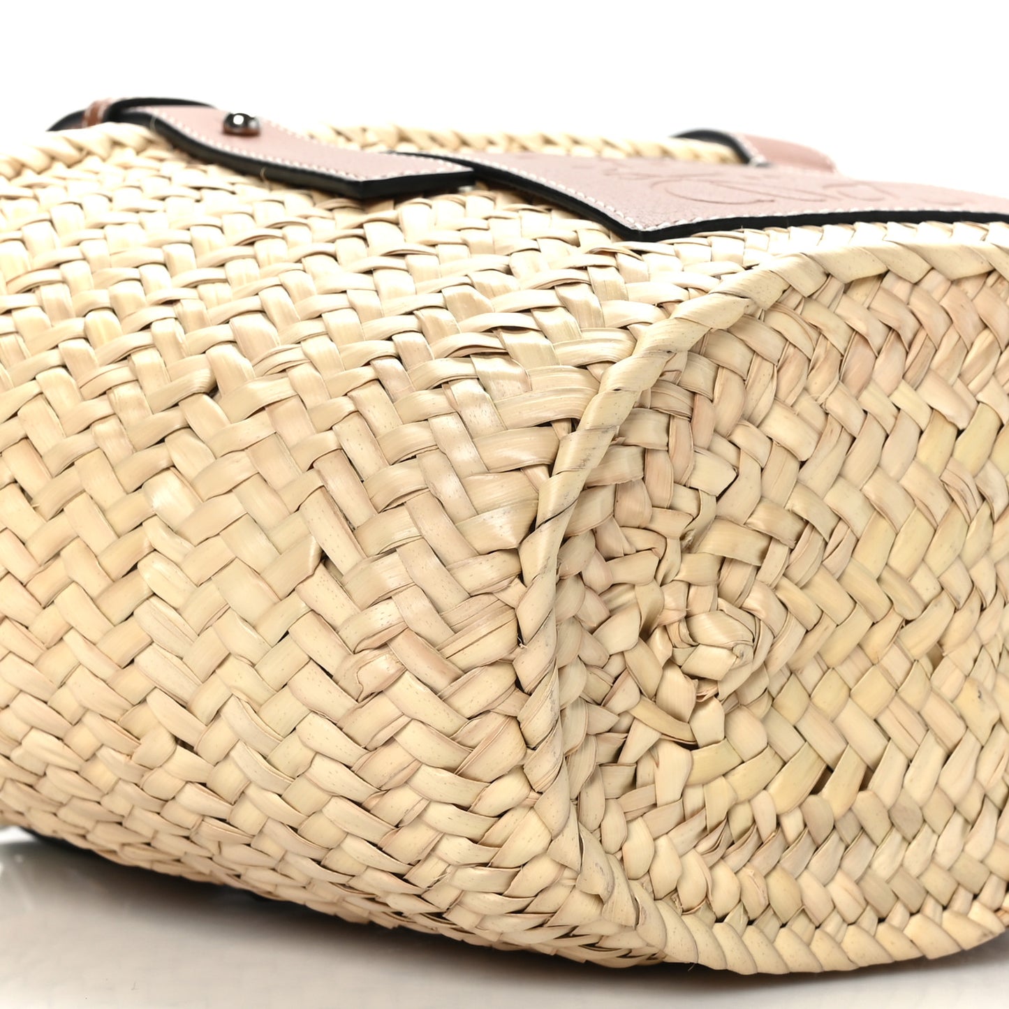 Raffia Small Basket Tote Bag Natural Tan