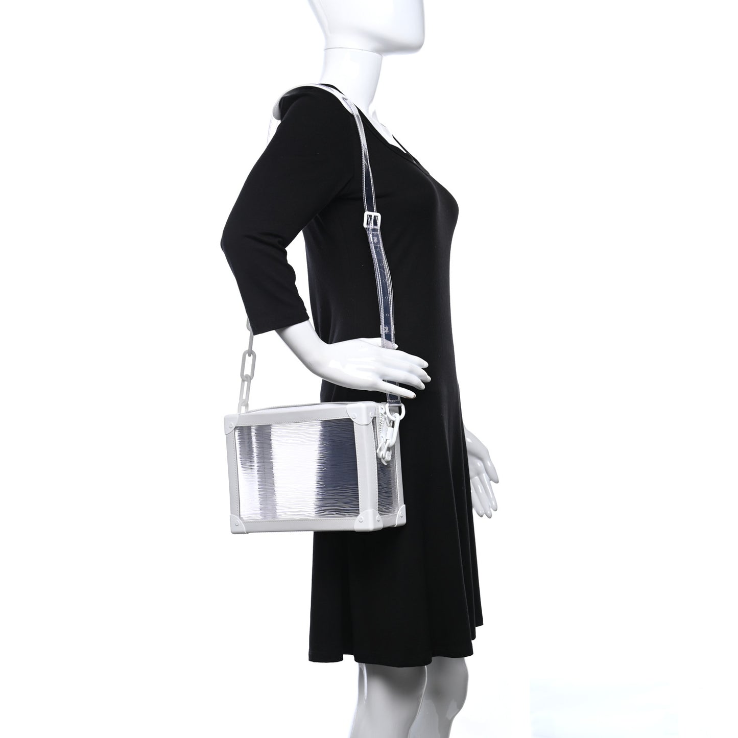 Calfskin PVC Epi Plage Soft Trunk Optic White