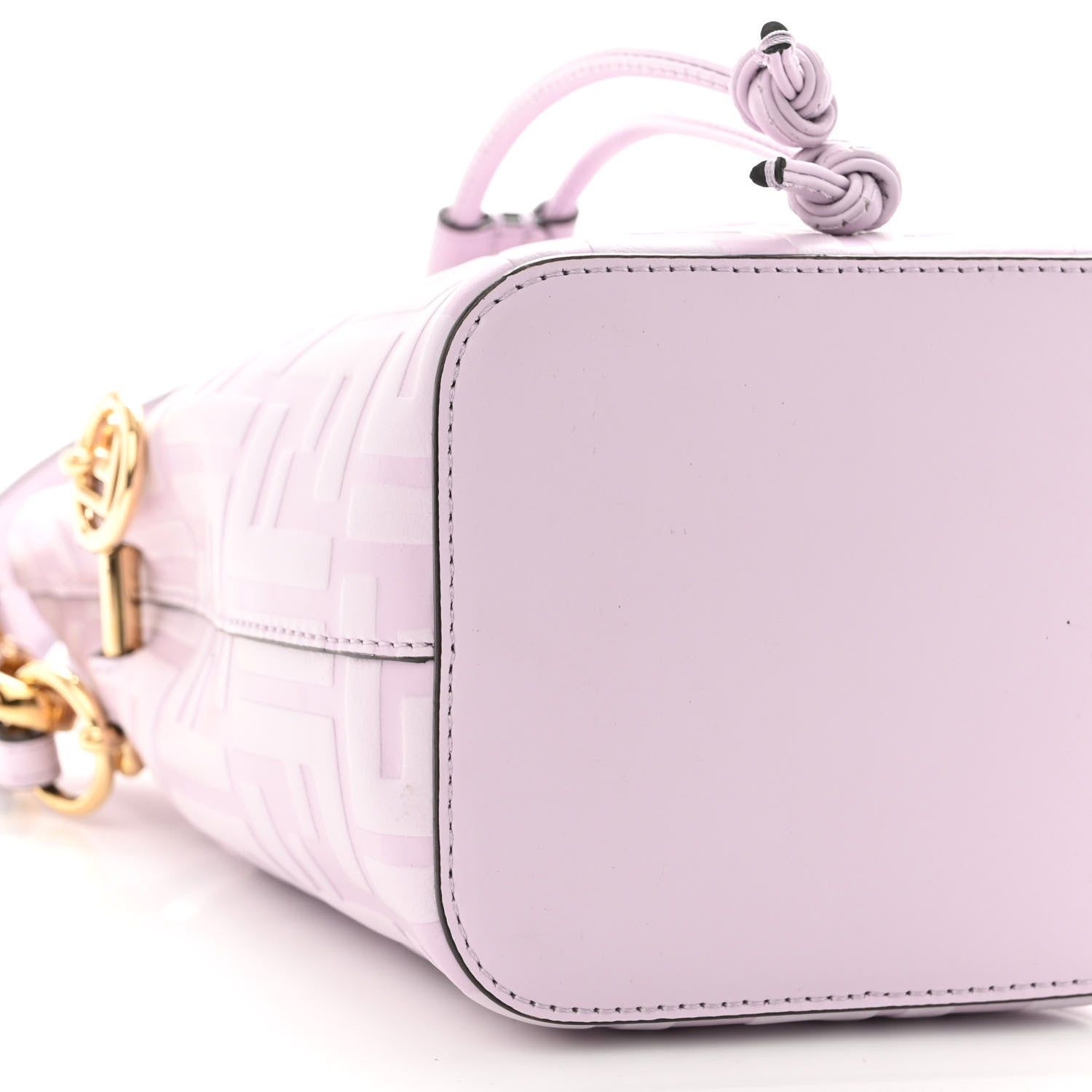 Fendi Vitello Termosport F is Fendi FF 1974 Embossed Mini Mon Tresor Bucket Bag Anemone 10 of 10