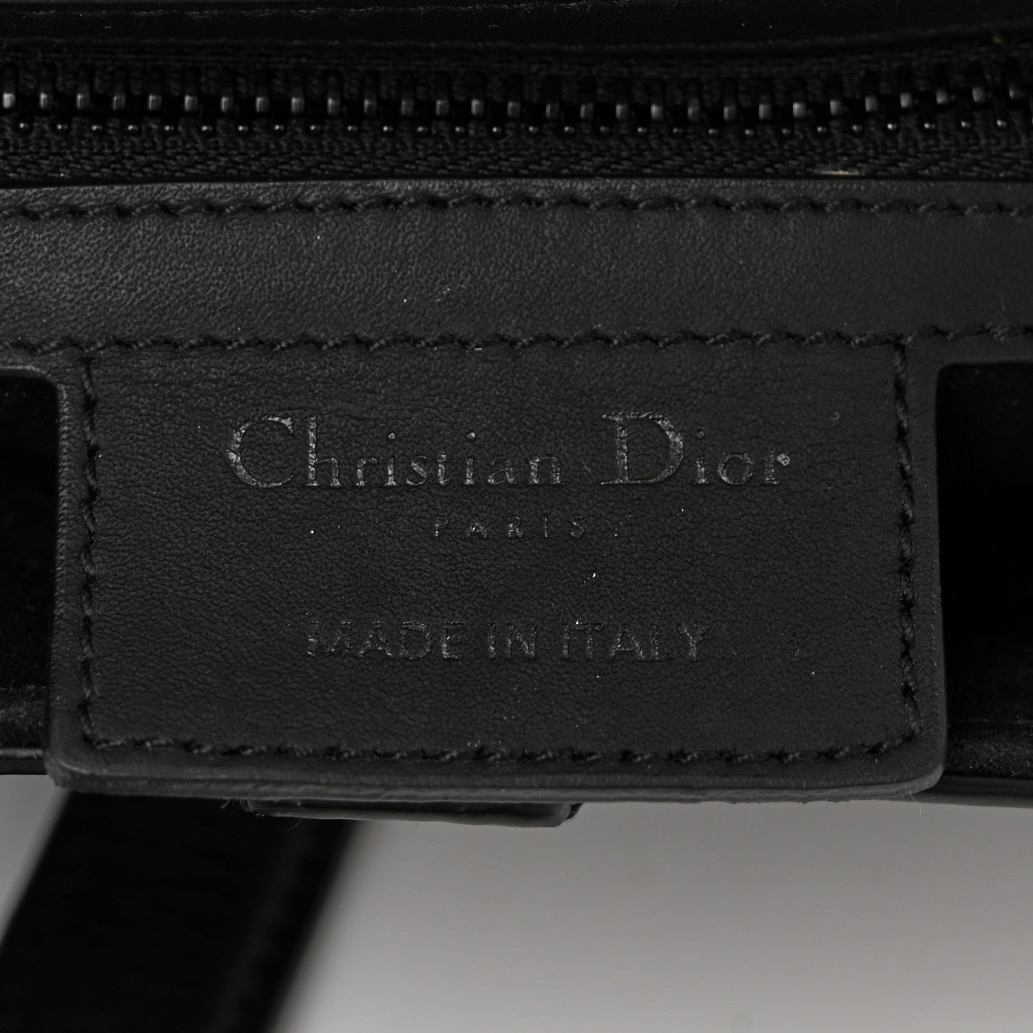 Christian Dior Ultra Matte Calfskin Saddle Bag Black 7 of 10