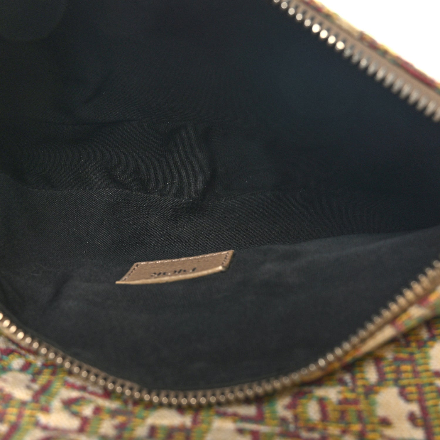 Christian Dior Jacquard Oblique Mens Saddle Bag Beige Multicolor 5 of 8