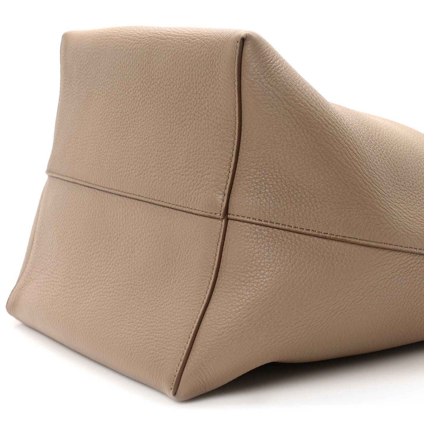 Grained Calfskin Large N/S Park Tote Dark Taupe