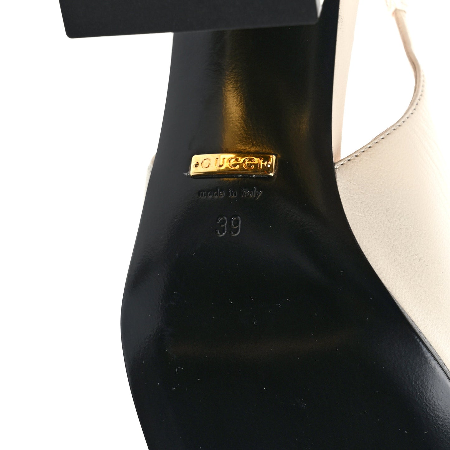 Malaga Kid Horsebit 75mm Slingback Pumps 39 Mystic White