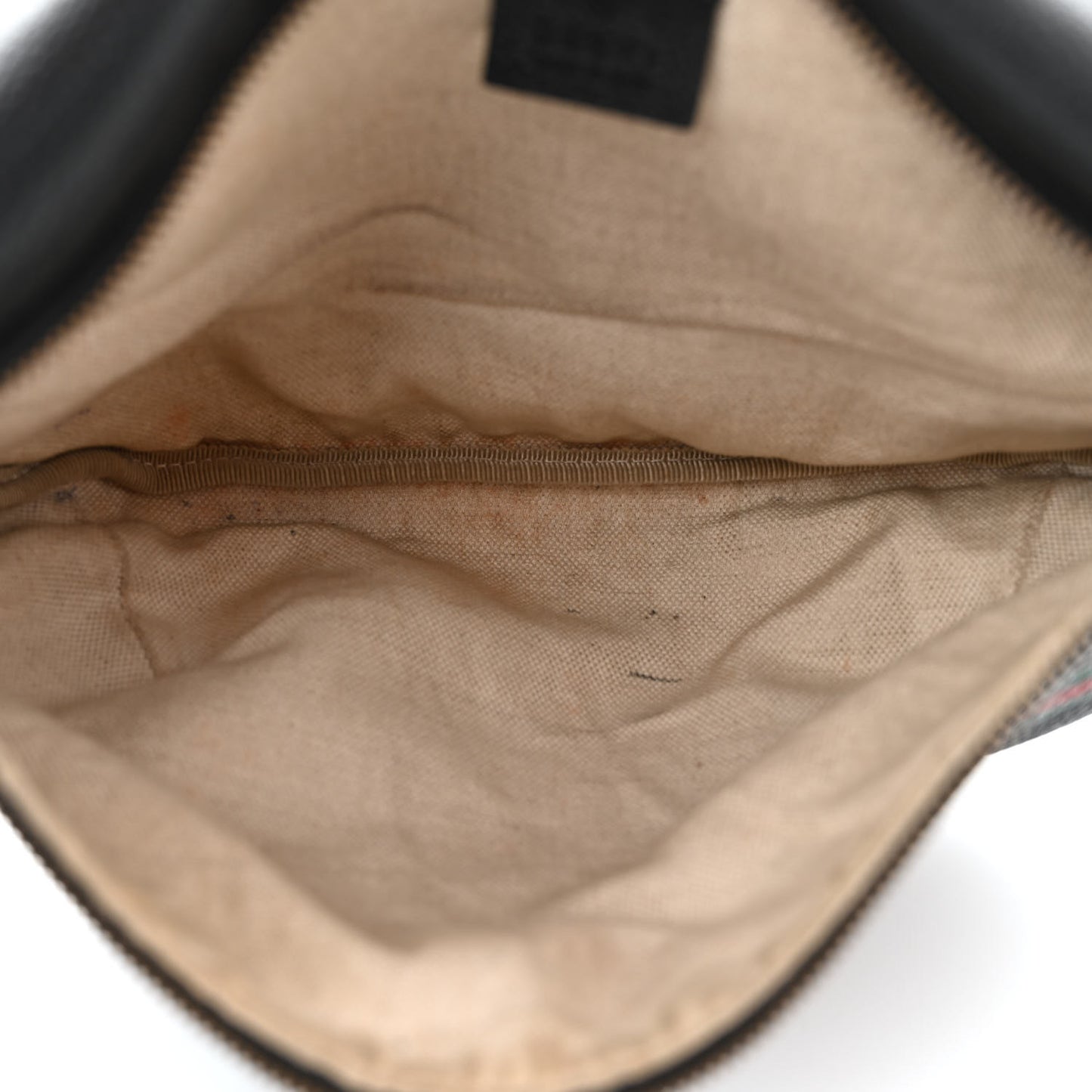 Grained Calfskin Logo Belt Bag Black