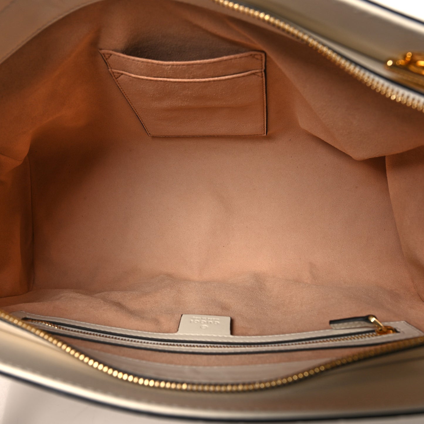 Guccissima Signature Large Shoulder Tote Bag Mystic White