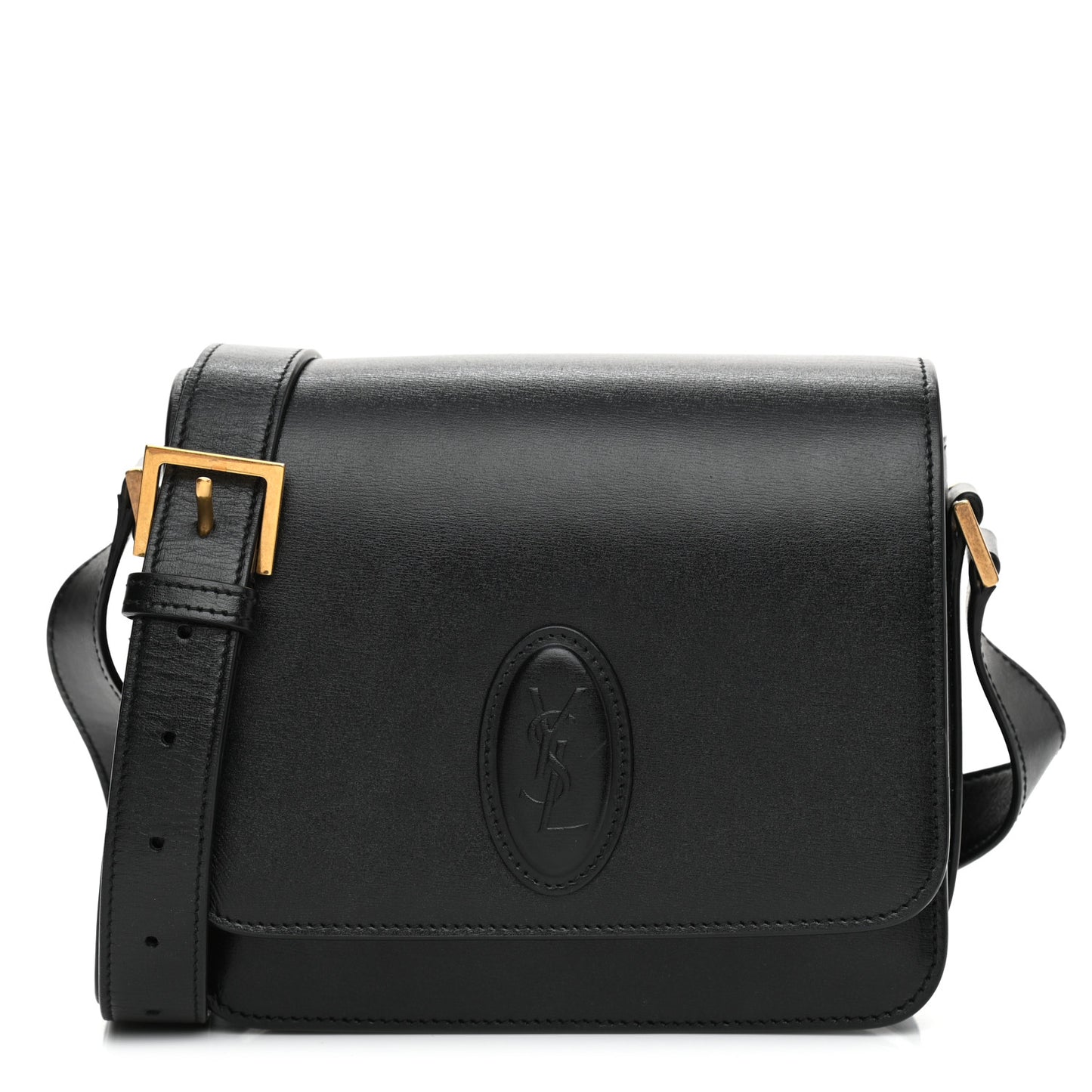 Calfskin Le 61 Shoulder Bag Black