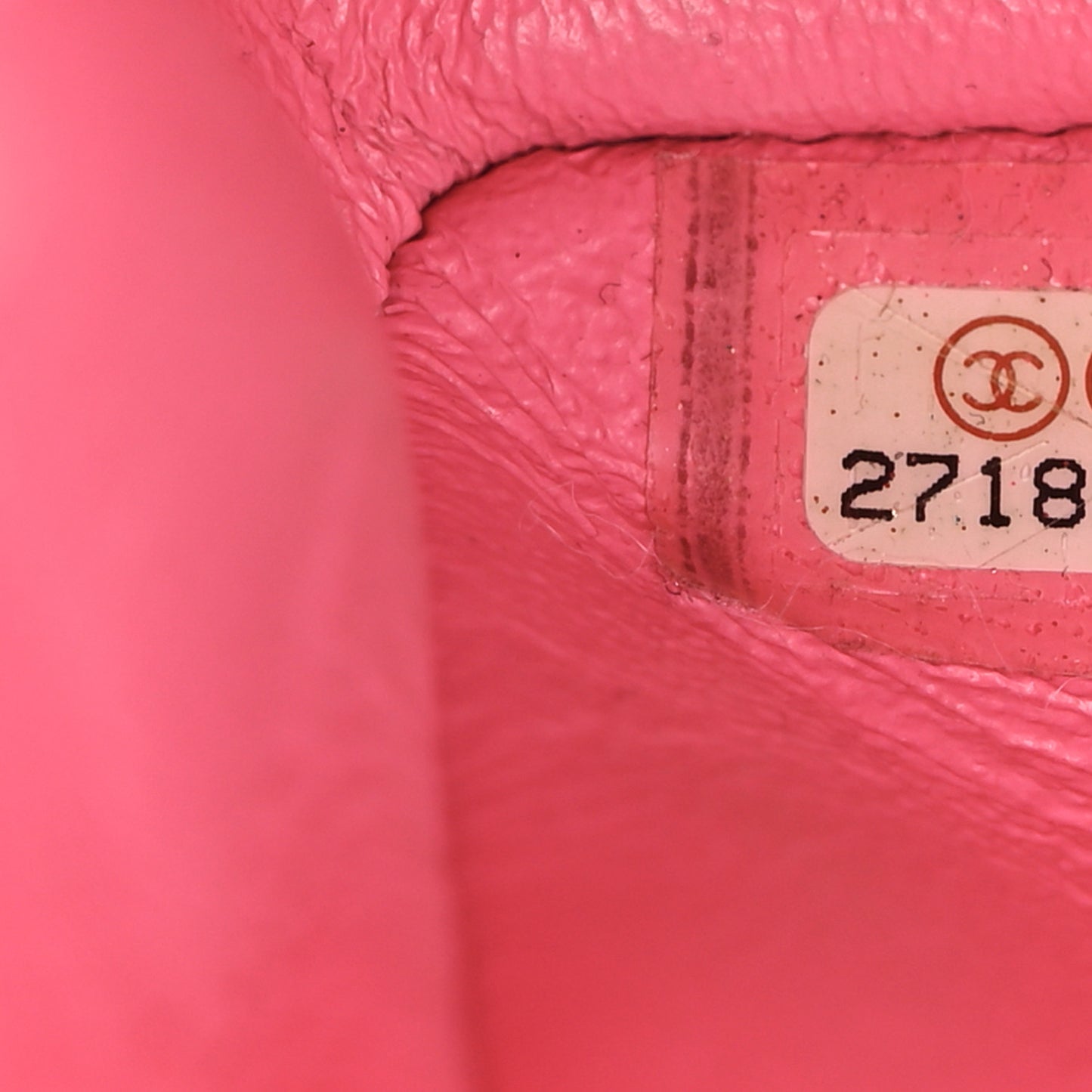 Lambskin Chevron Quilted Mini Rectangular Flap Fuchsia