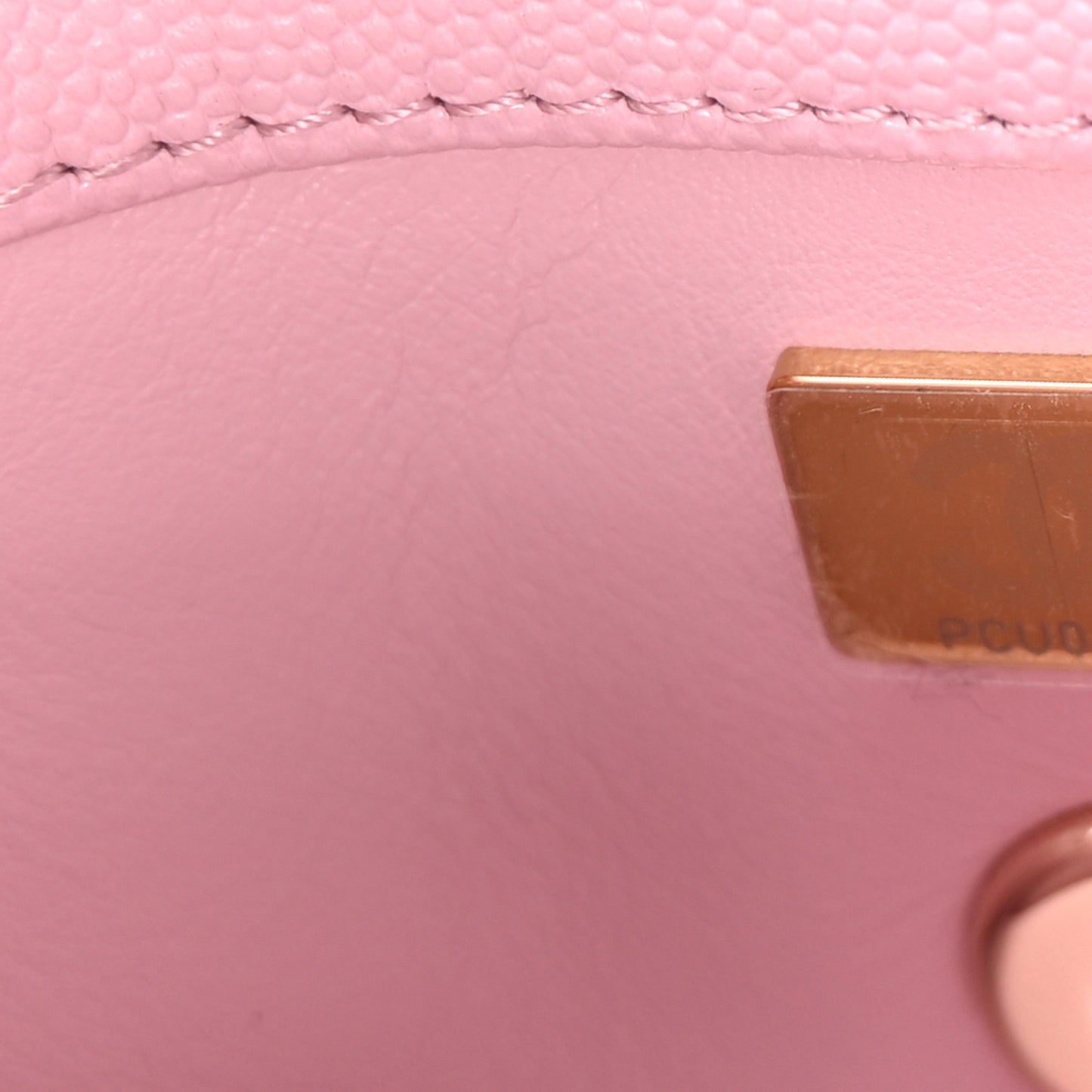 Caviar Quilted Extra Mini Coco Handle Flap Light Pink