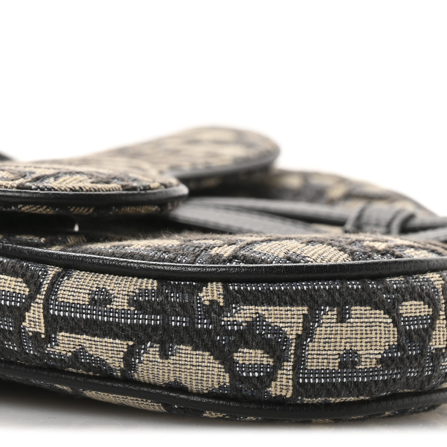 Christian Dior Oblique Mens Mini Saddle Bag Blue 9 of 10