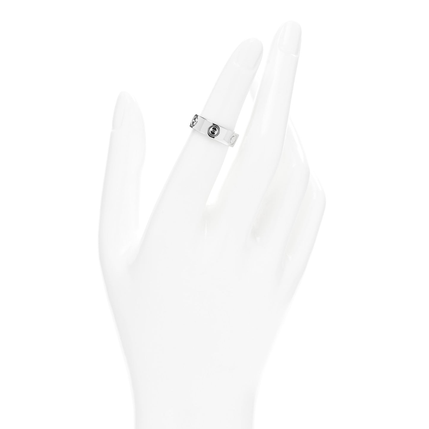 Platinum 5.5mm LOVE Ring 49 5