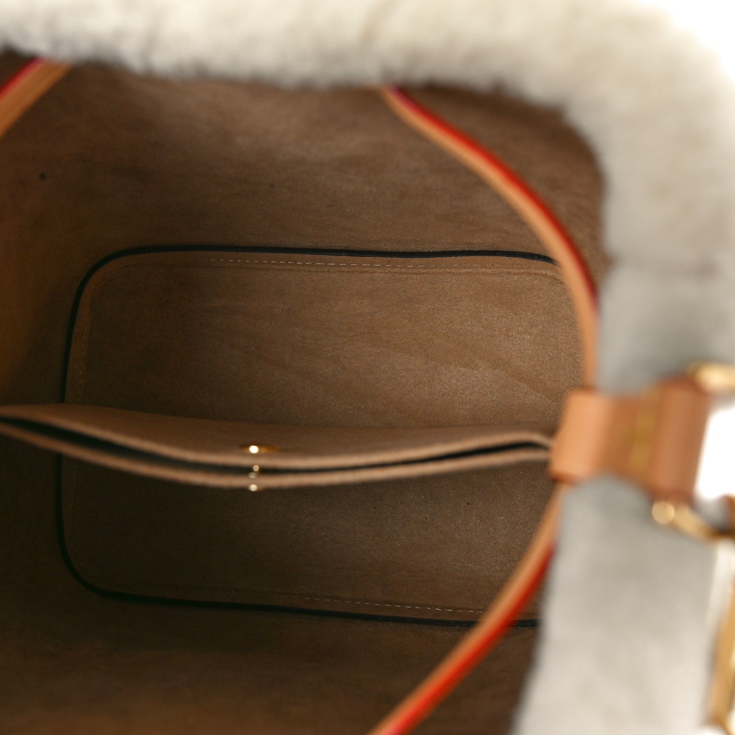 Monogram Shearling Cozygram Neonoe BB