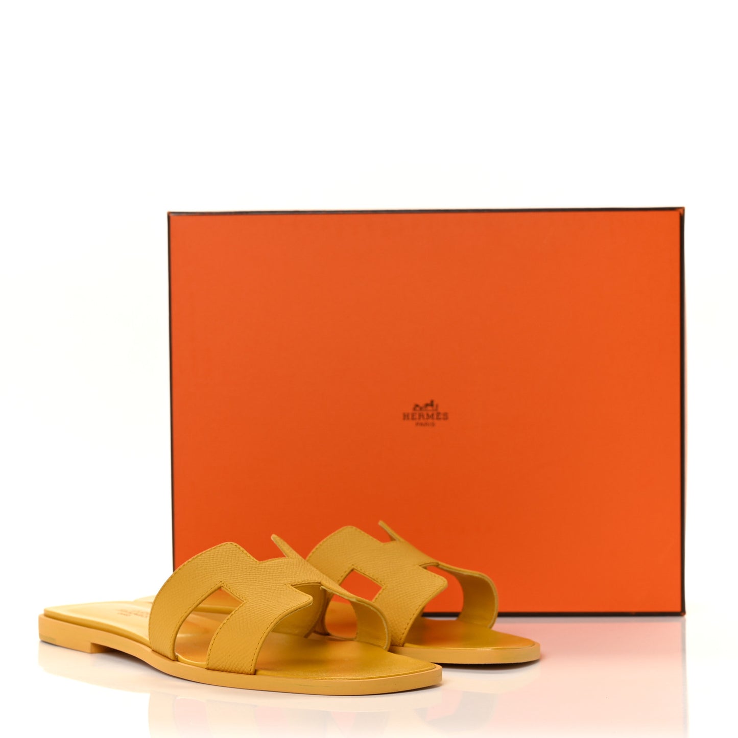 Epsom Oran Sandals 38.5 Jaune Sable