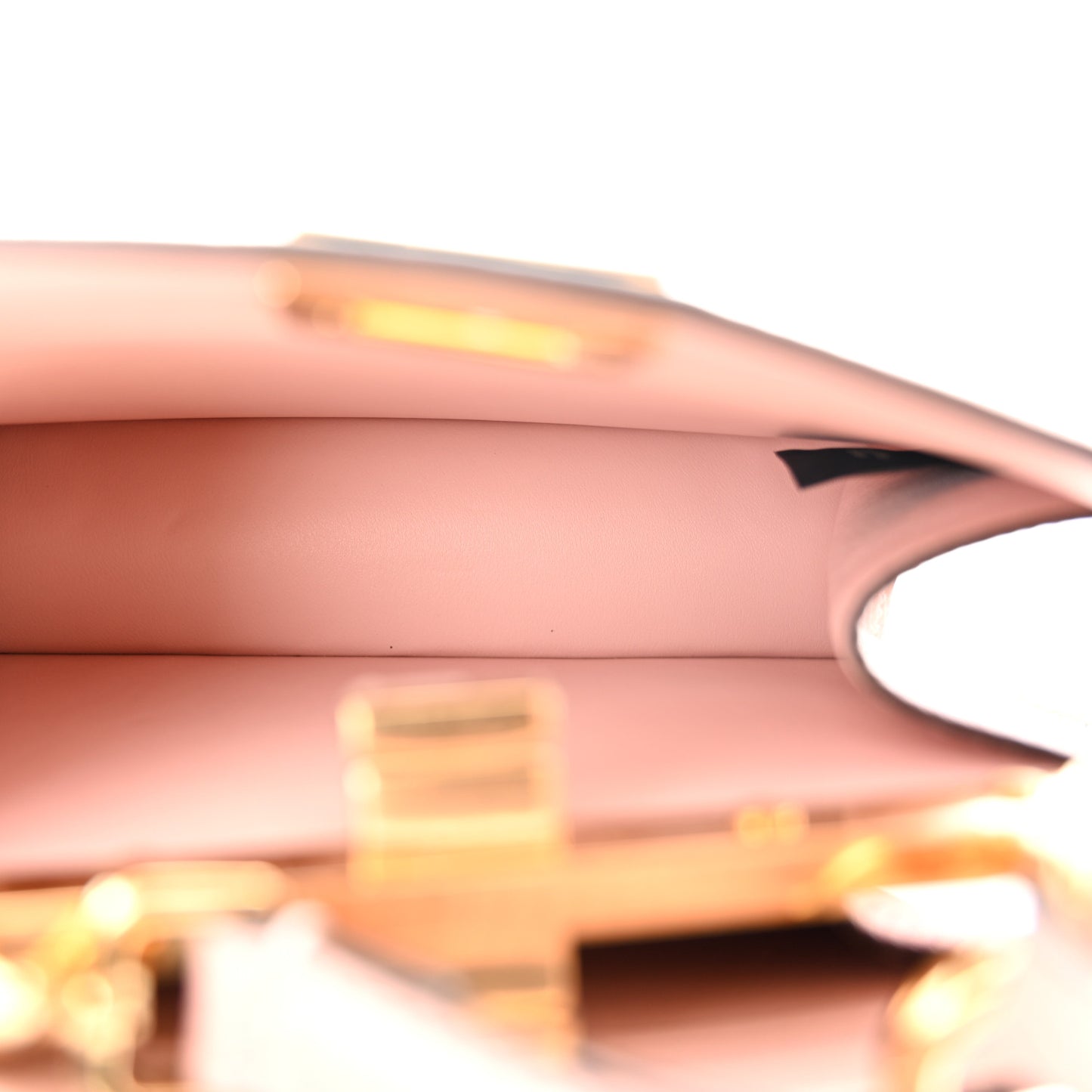 Glazed Lizard Shiny Nappa Petite Peekaboo I SEE U Satchel Rosa Confetto