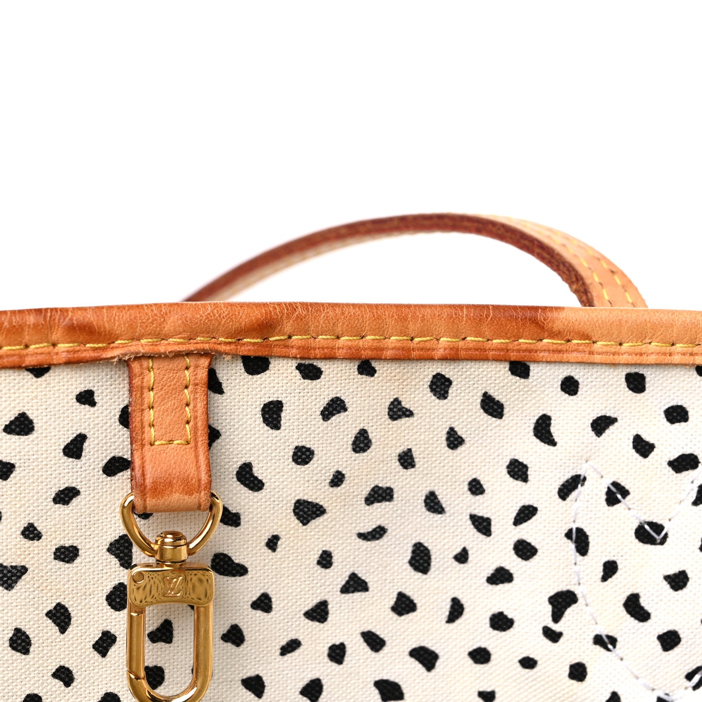 Monogram Kusama Waves Neverfull MM White