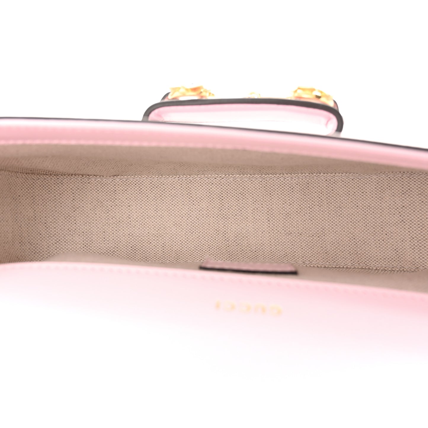 Azalea Calfskin Crystal Small Horsebit 1955 Chain Shoulder Bag Pink