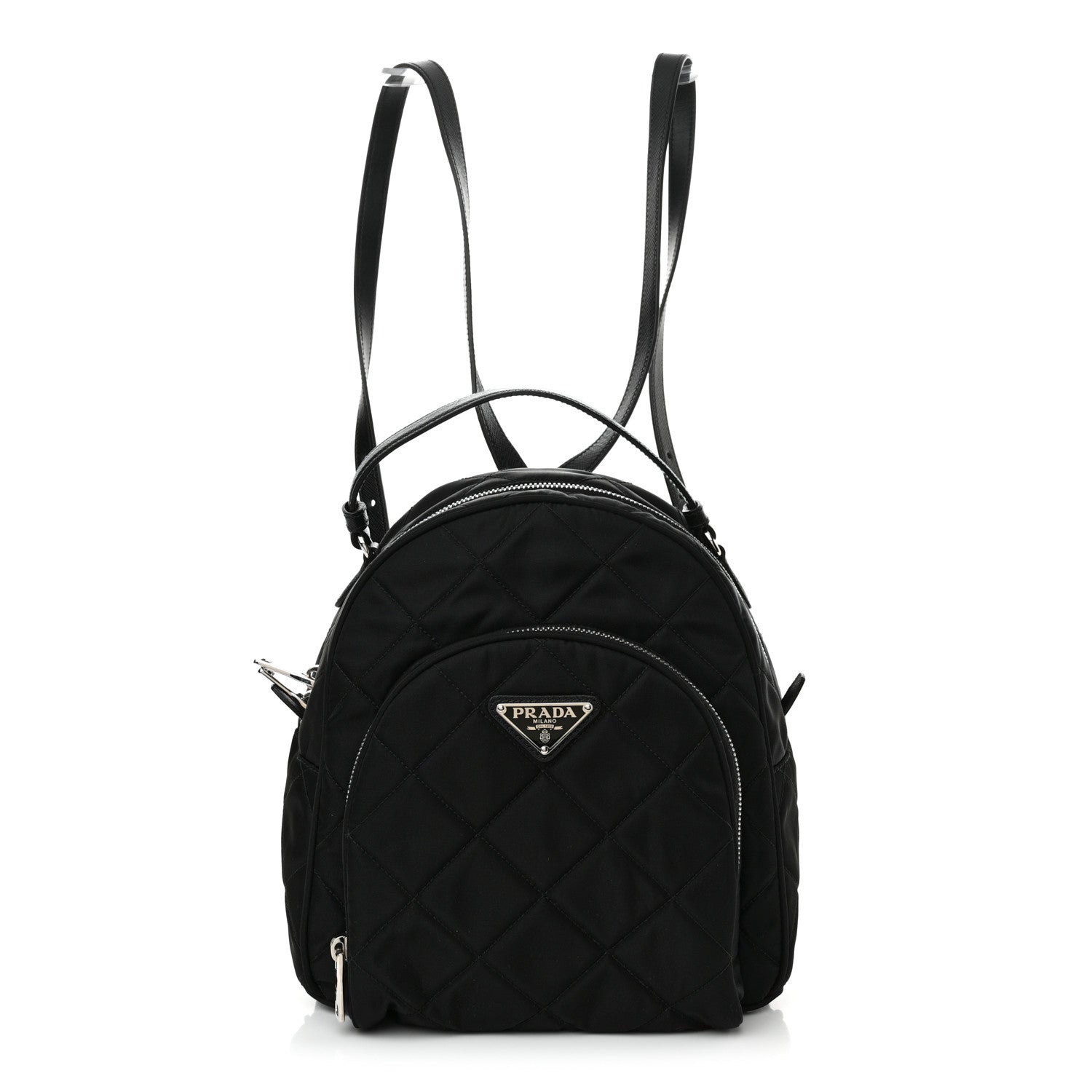 Prada Nylon Tessuto Impuntu Quilted Backpack Black 1 of 10