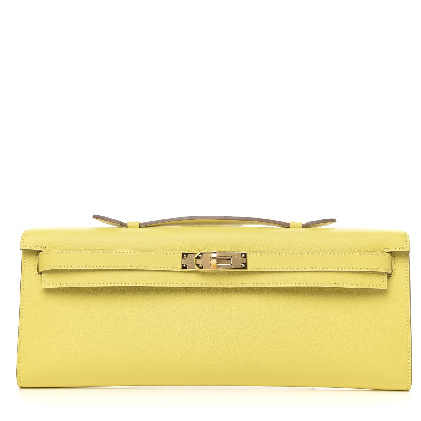 Swift Kelly Cut Clutch Pochette Lime