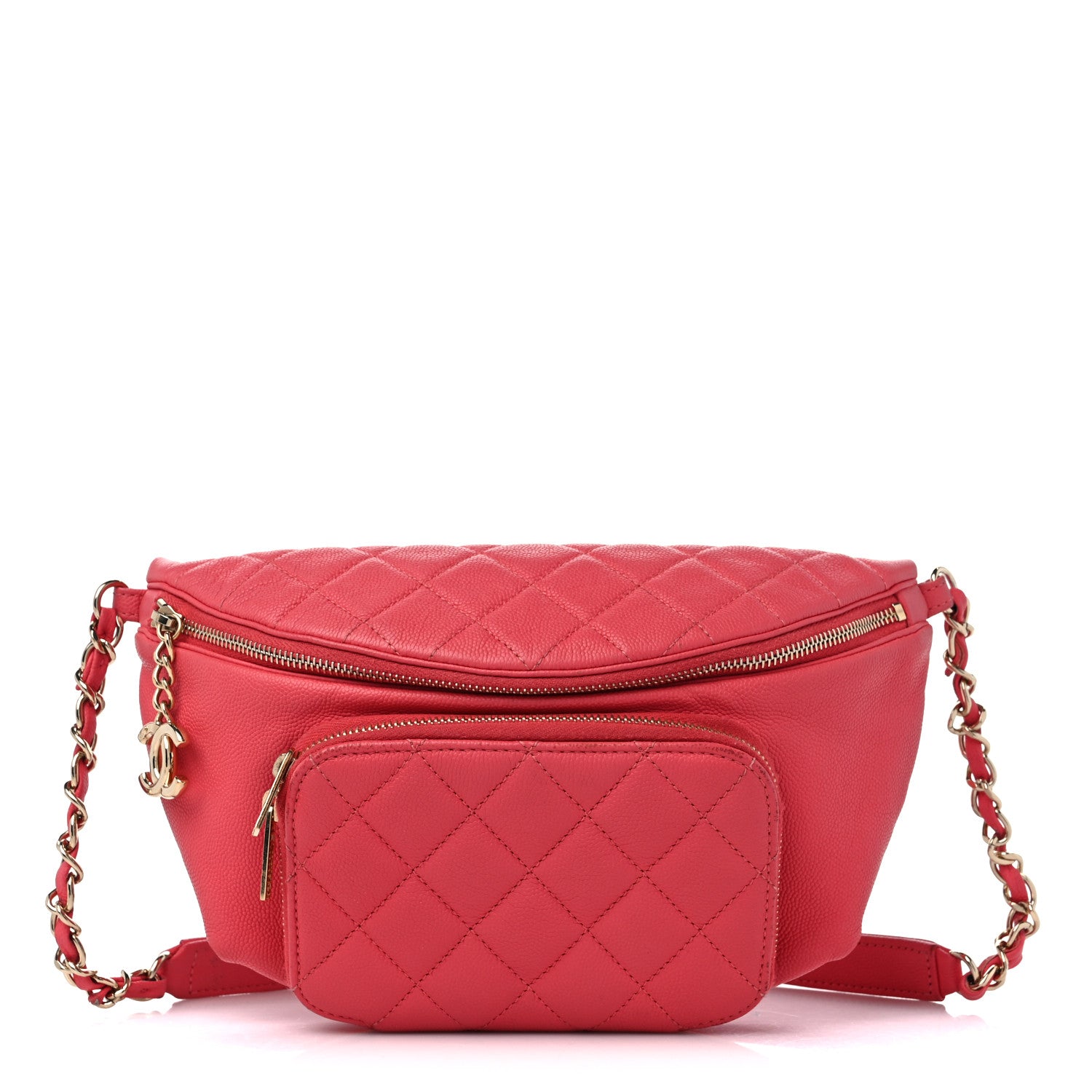 Chanel Caviar Quilted Business Affinity Waist Belt Bag Pink 1 of 13