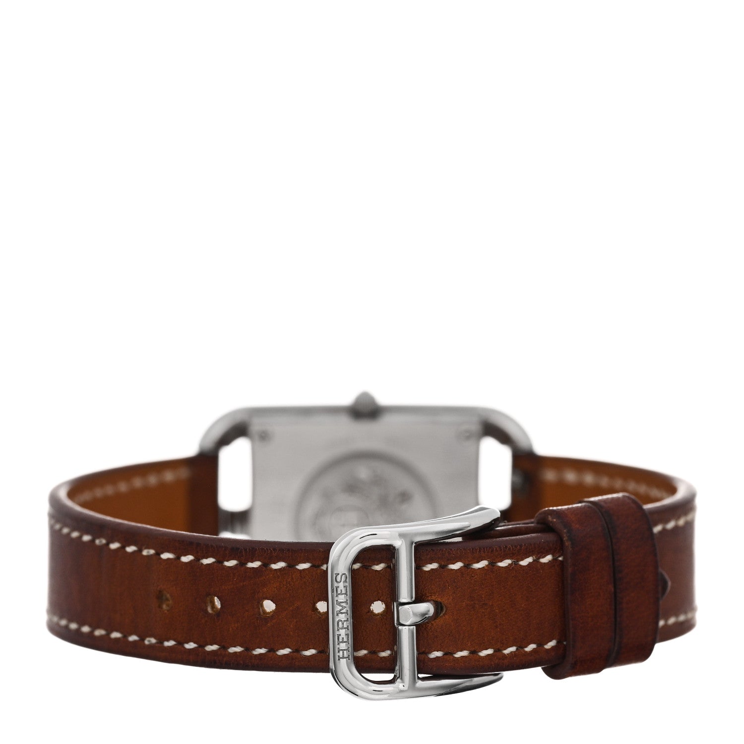 Hermes Stainless Steel Barenia 23mm Cape Cod Quartz Watch Fauve 3 of 5