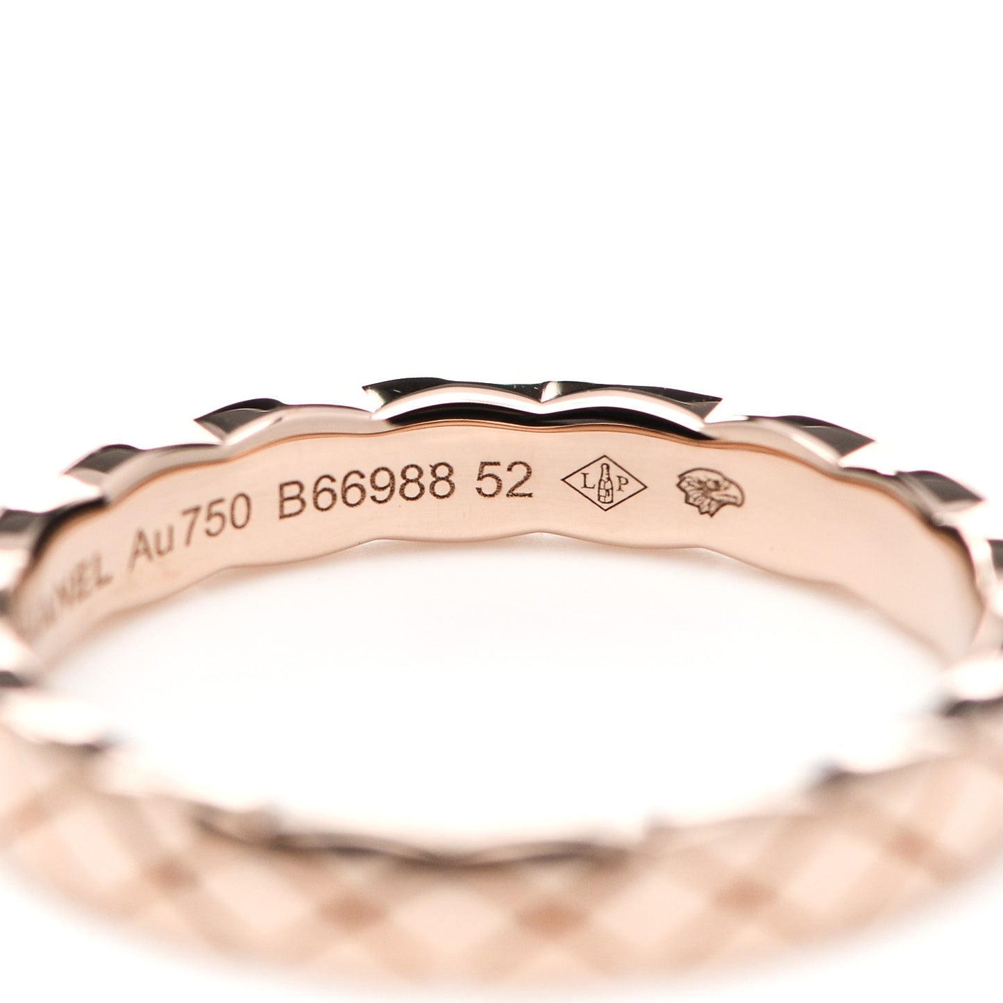 18K Beige Gold Mini Coco Crush Ring 52 6