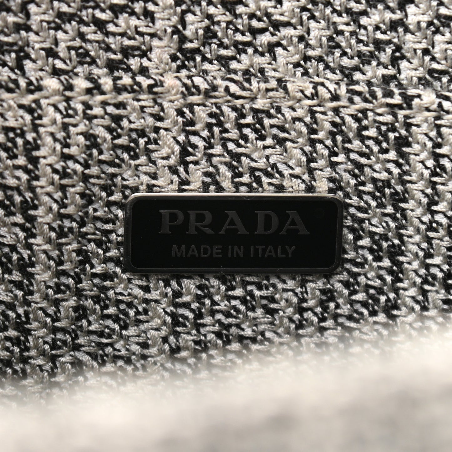 Jacquard Logo Embroidered Small Tote Black Talco