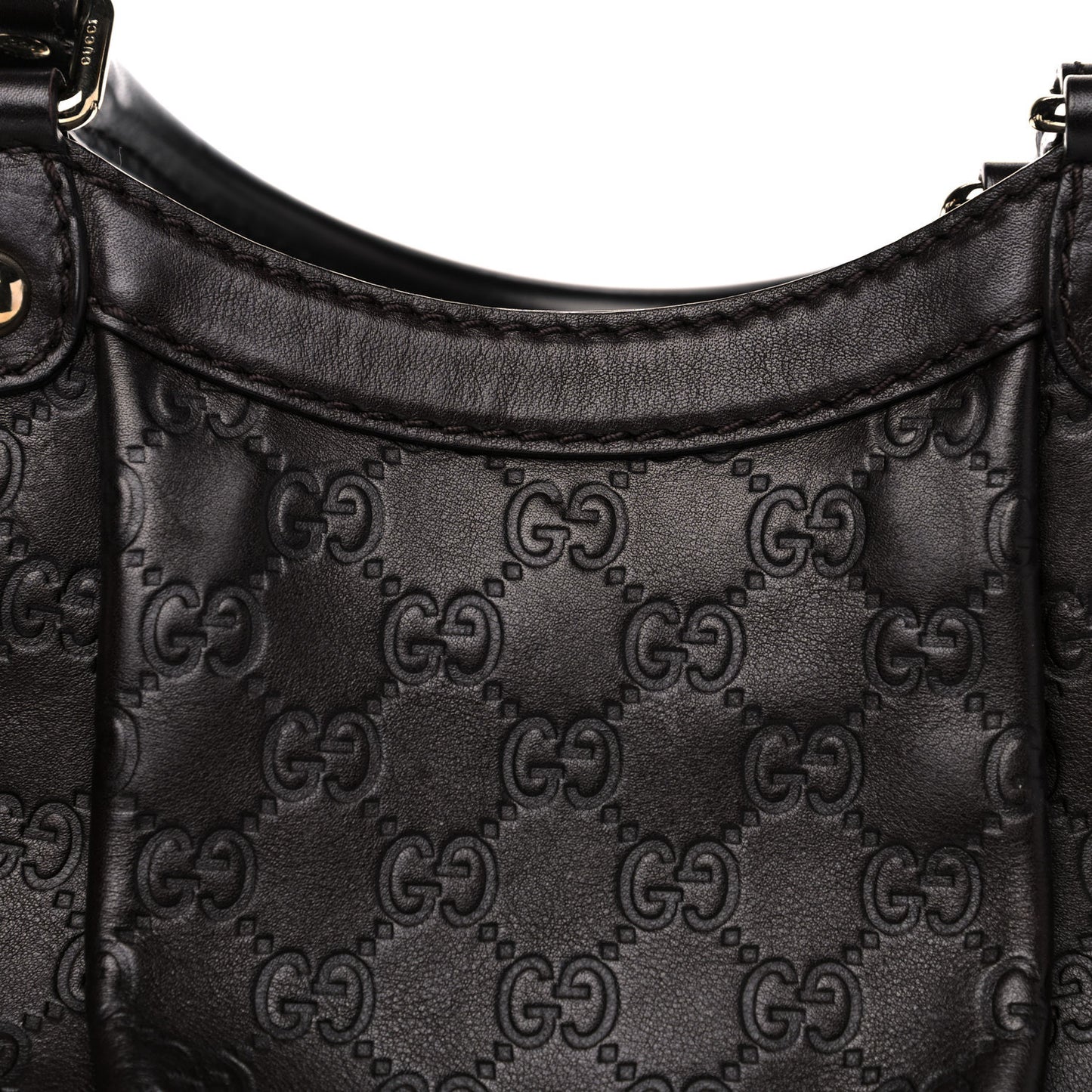 Guccissima Medium Sukey Tote Chocolate