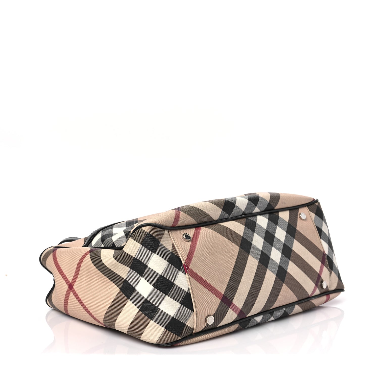 Supernova Check Tote Black