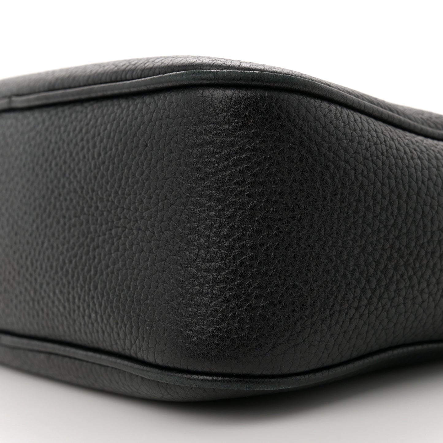Pebbled Calfskin Small Soho Disco Bag Black