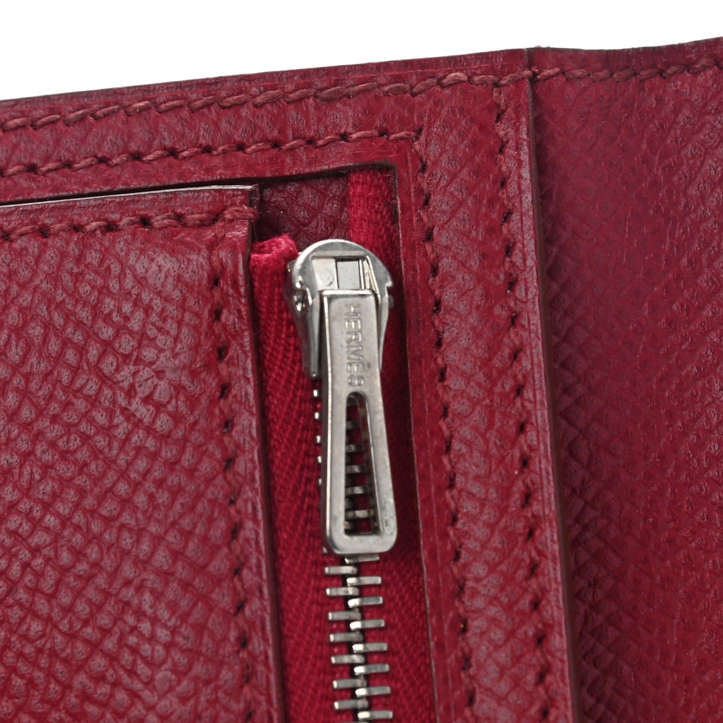 Epsom Bearn Gusset Wallet Rouge Grenat