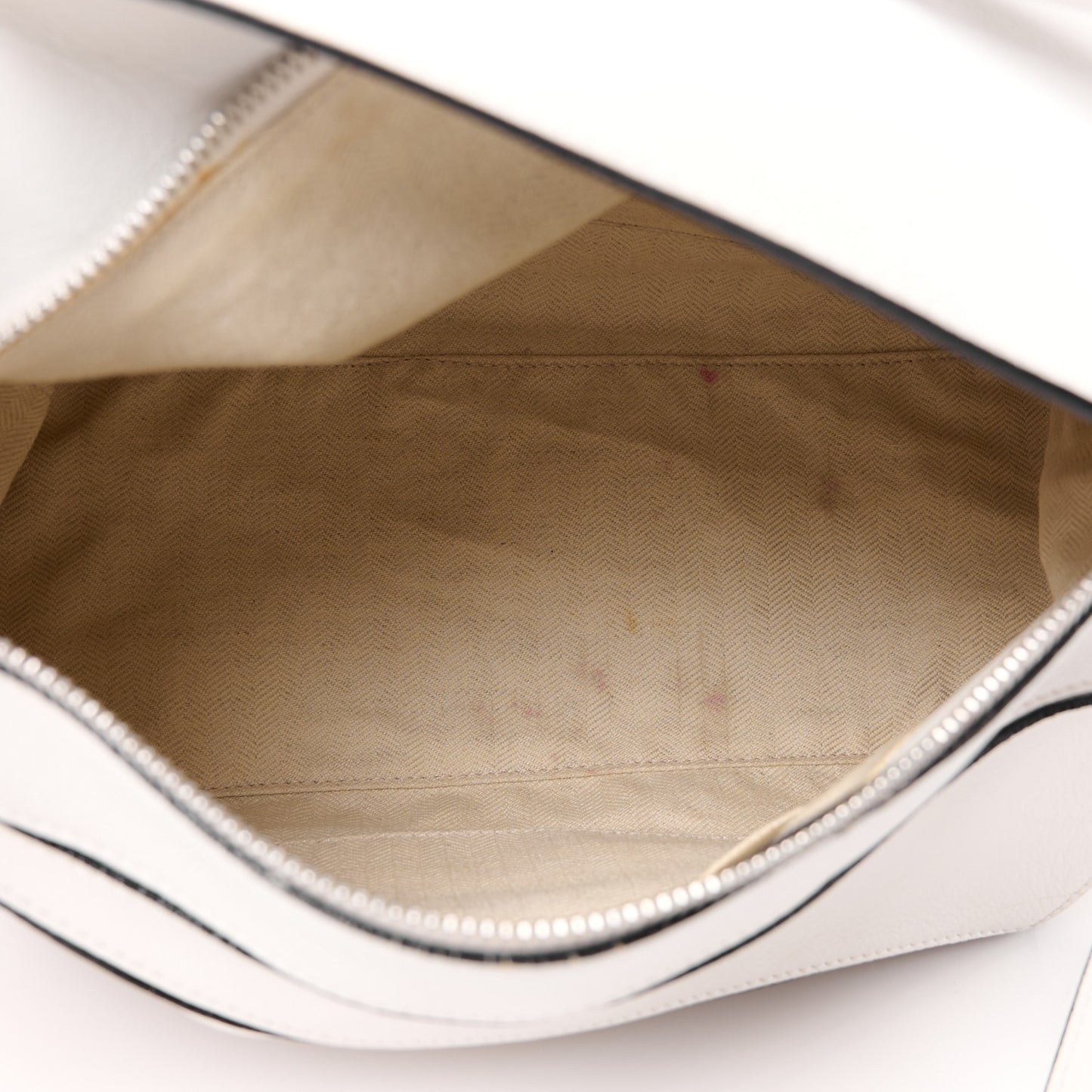 Calfskin Medium Puzzle Bag White
