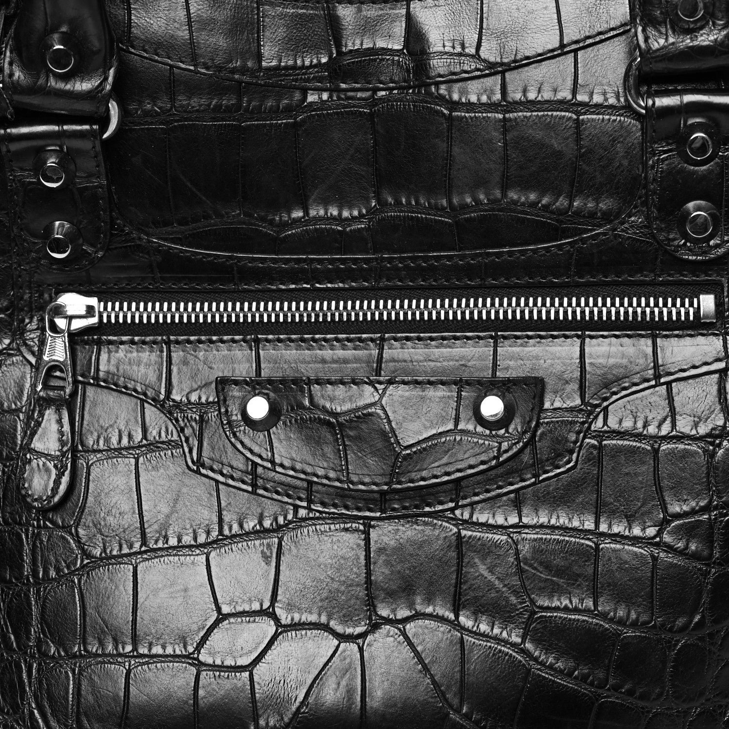 Balenciaga Crocodile City Black 9 of 14