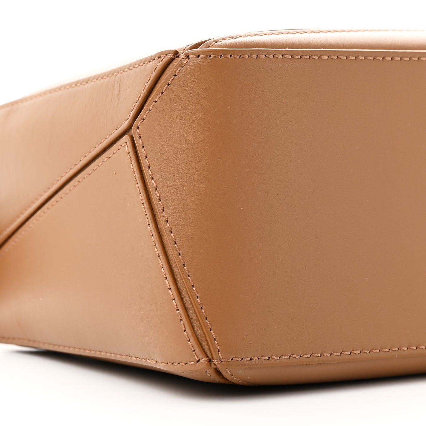 Satin Calfskin Small Puzzle Bag Oak