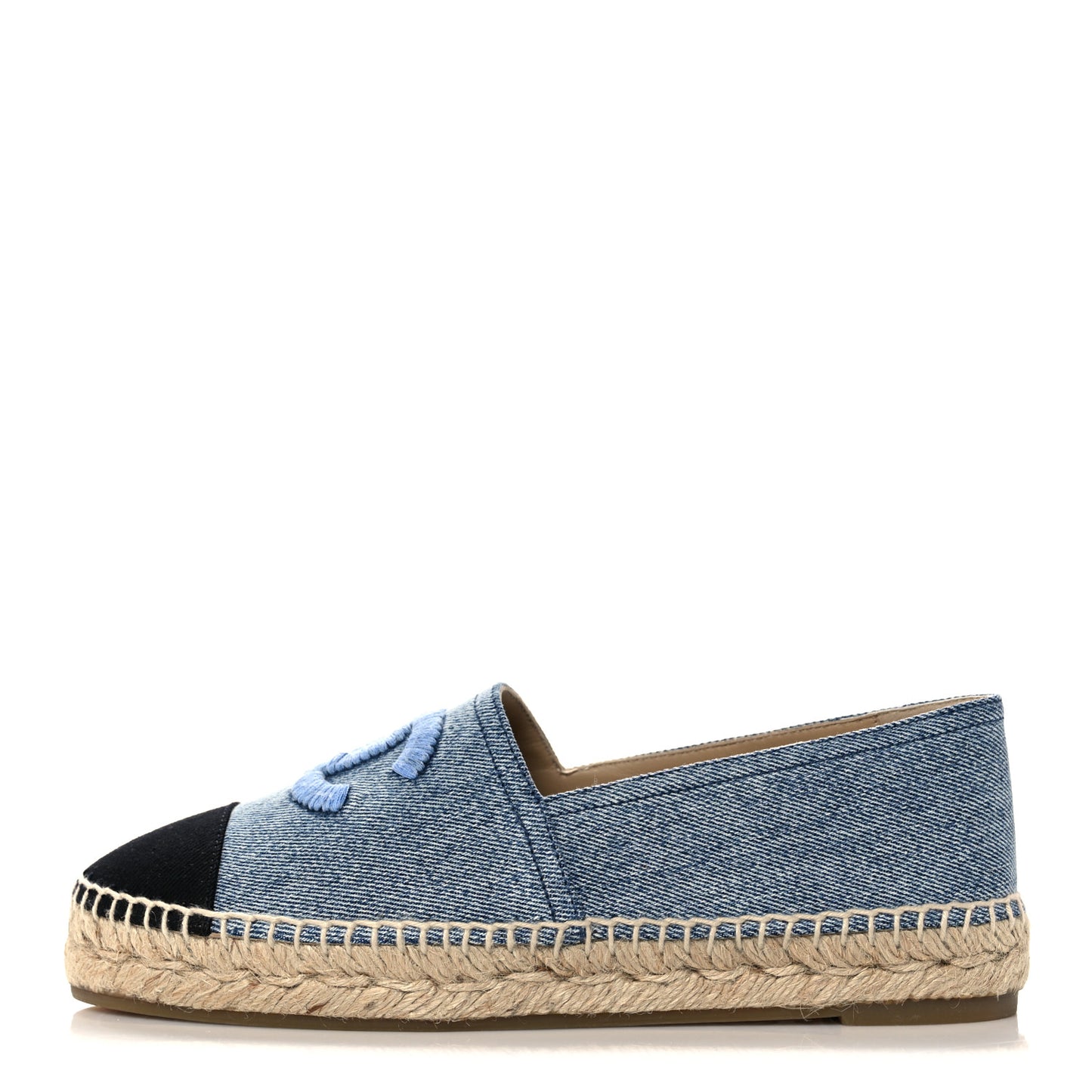 Denim CC Espadrilles 38 Blue Black