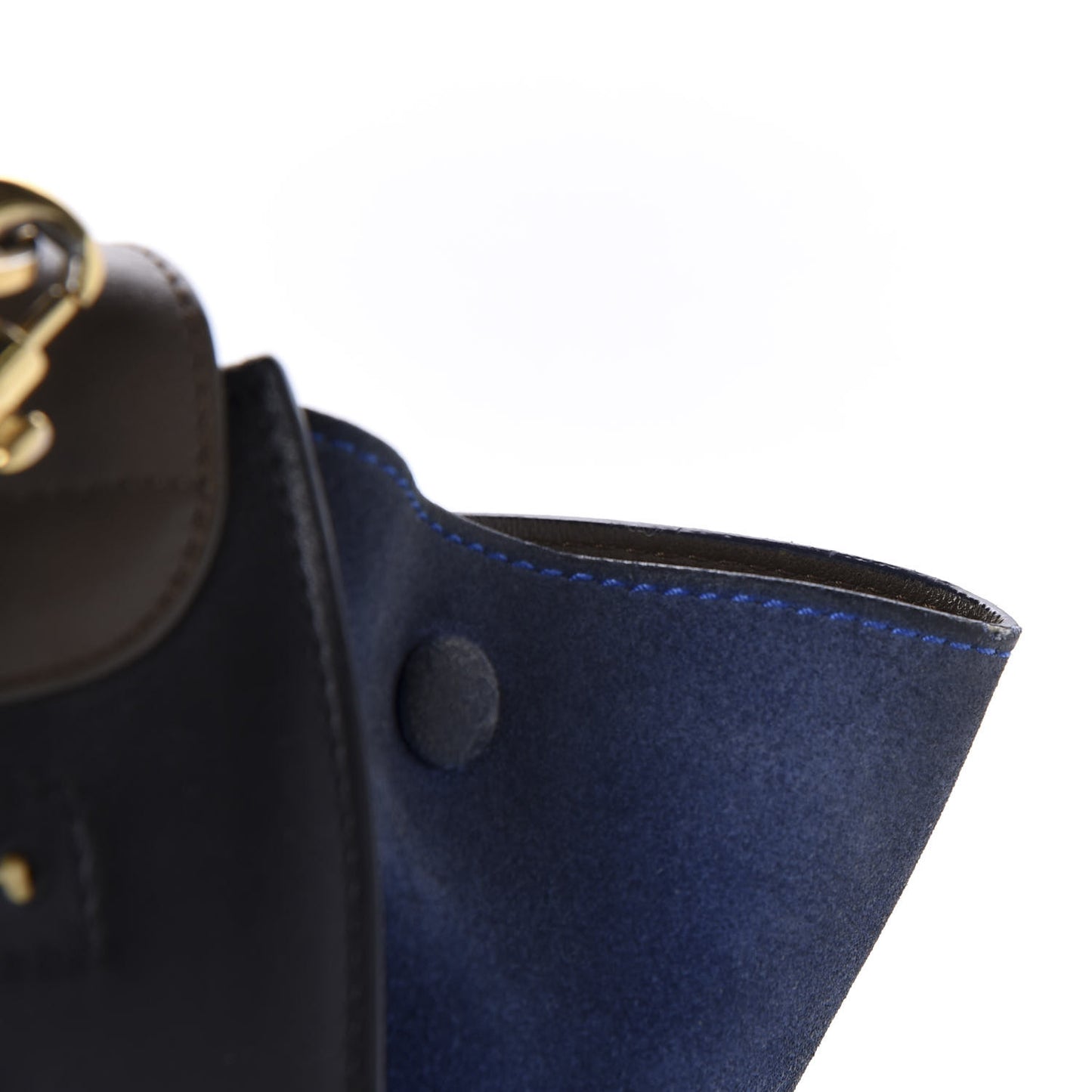 Bullhide Calfskin Nubuck Medium Tri-color Trapeze Coffee