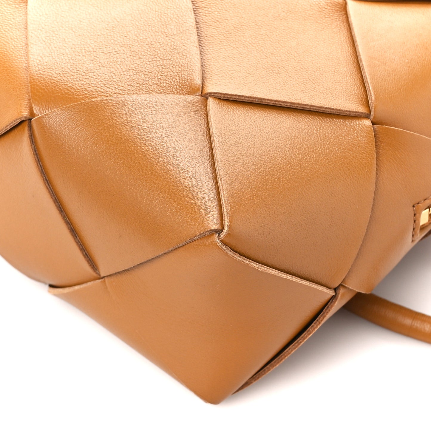Lambskin Maxi Intrecciato Mini Cassette Camera Bag Acorn