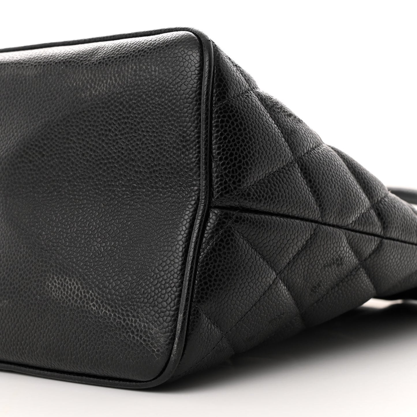 Caviar Quilted Medallion Tote Black