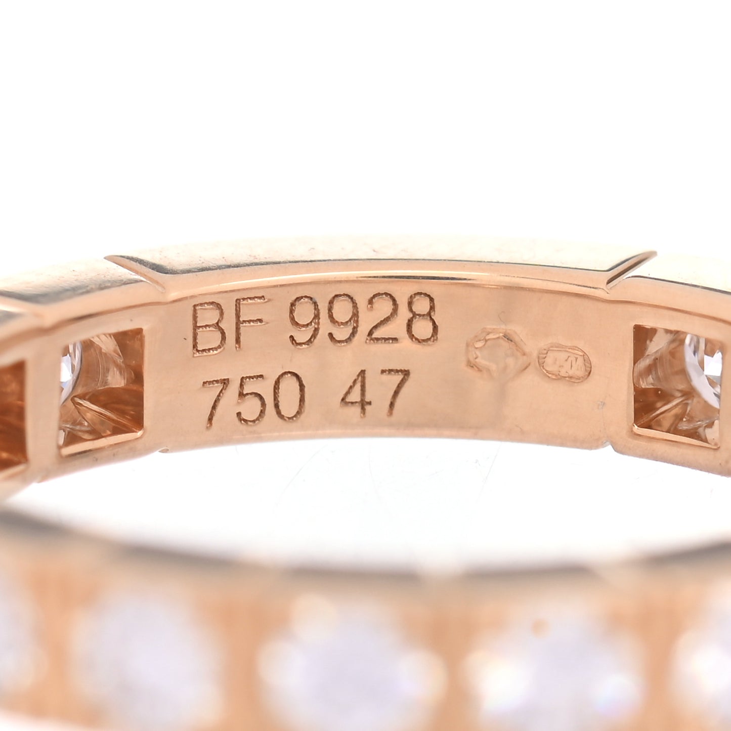 18K Yellow Gold Diamond Lanieres Eternity Ring 47 4