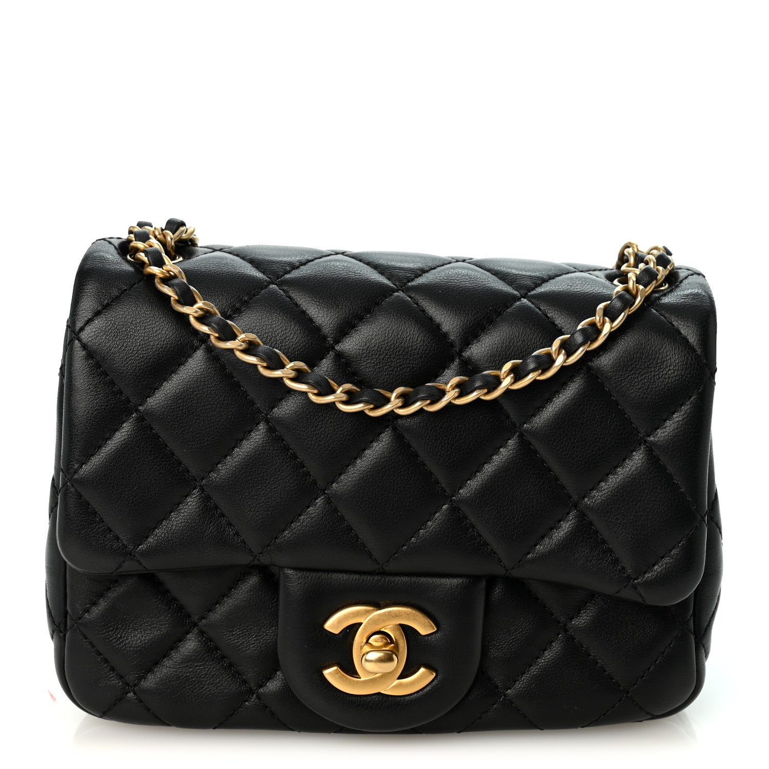 Chanel Lambskin Quilted Mini Pearl Crush Flap Black 1981789