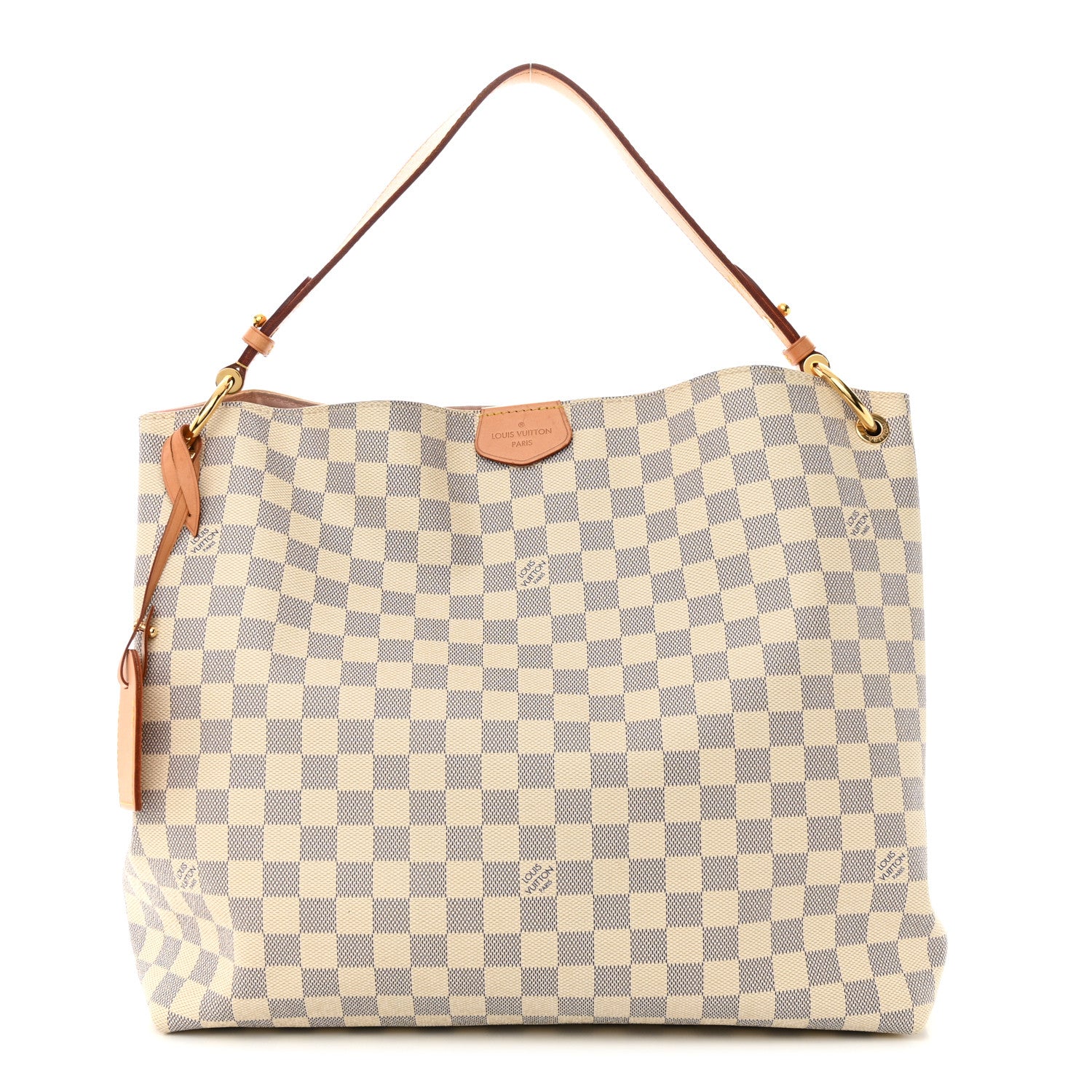 Louis Vuitton Damier Azur Graceful MM Rose Ballerine 1 of 9