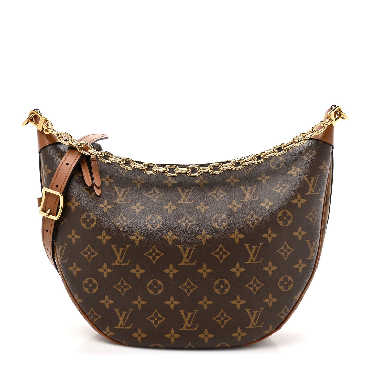 Reverse Monogram Loop Hobo