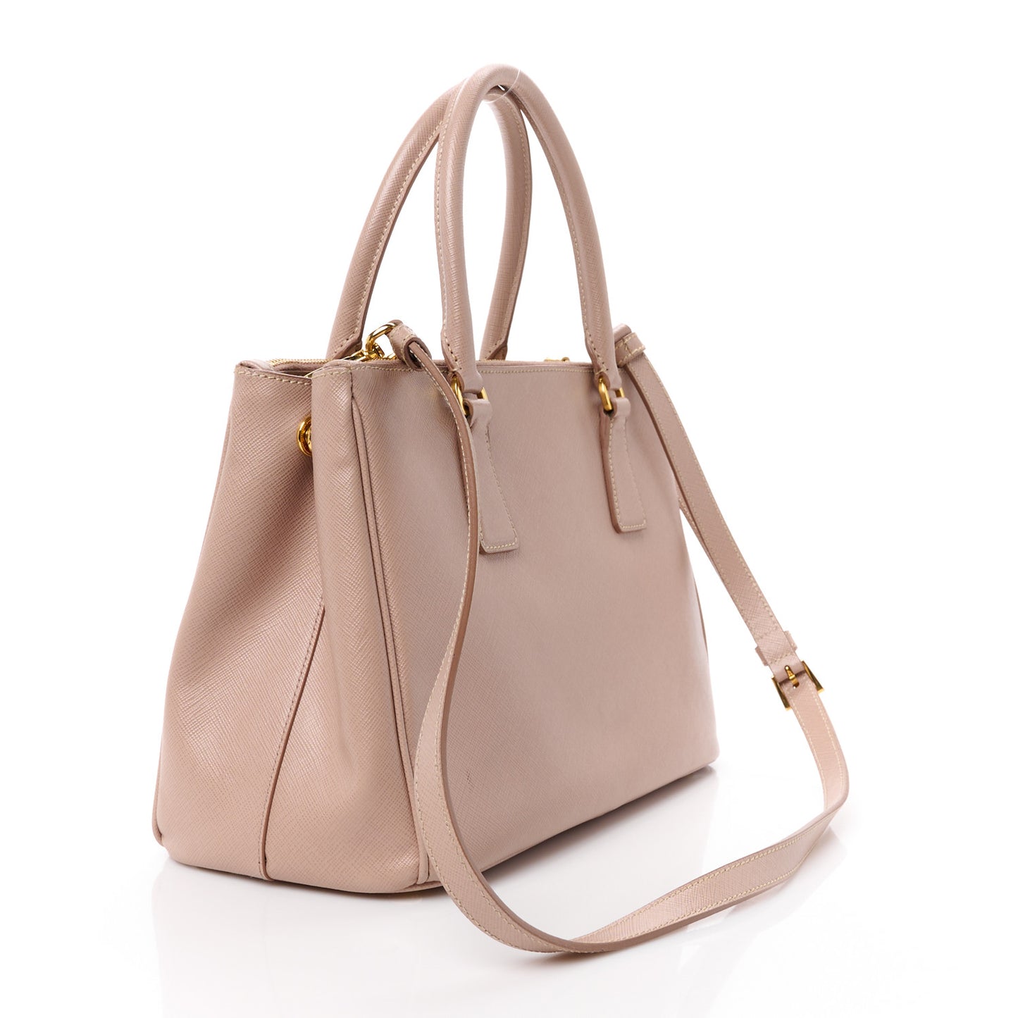 Saffiano Small Galleria Double Zip Tote Cammeo