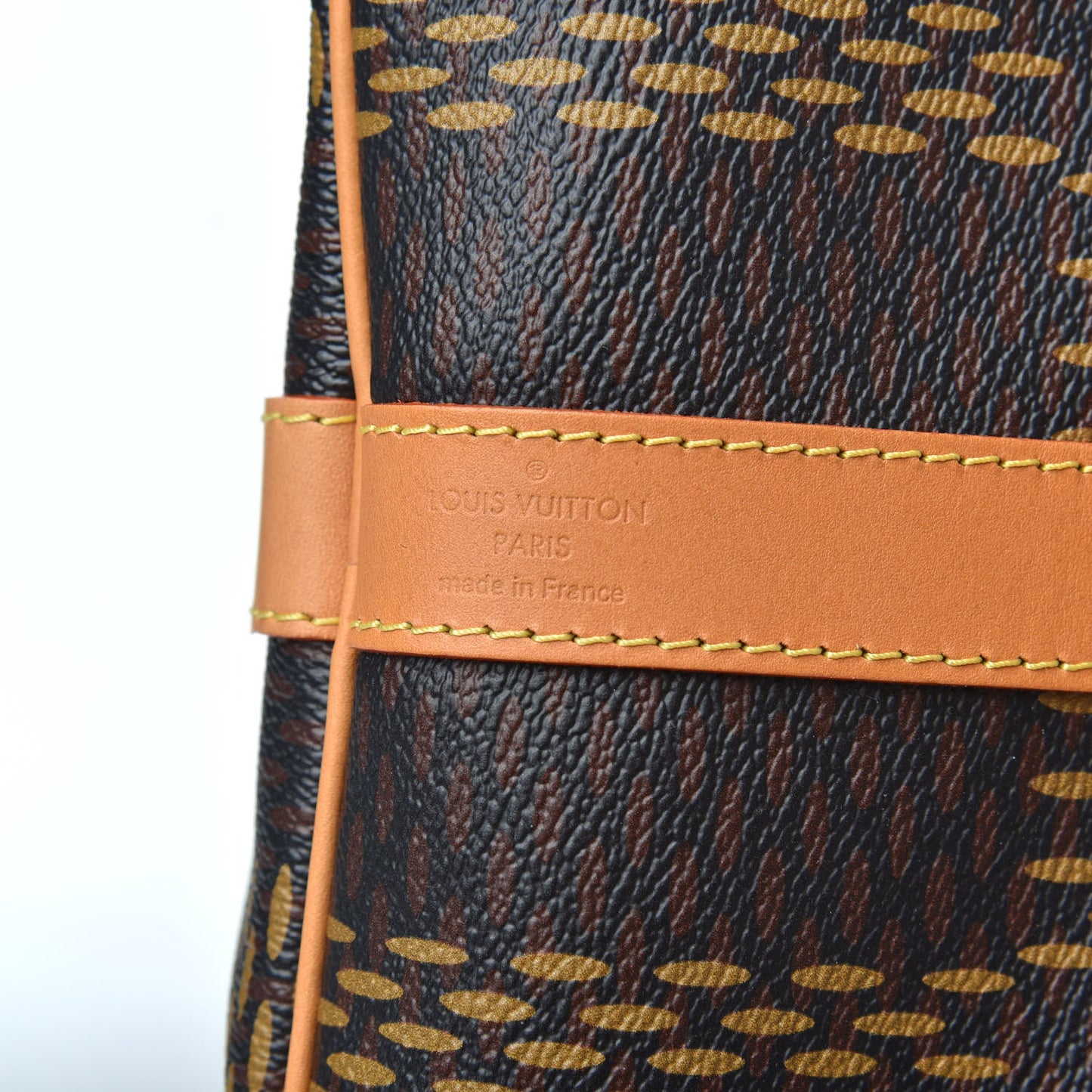 X NIGO Giant Damier Ebene Monogram Keepall Bandouliere 50