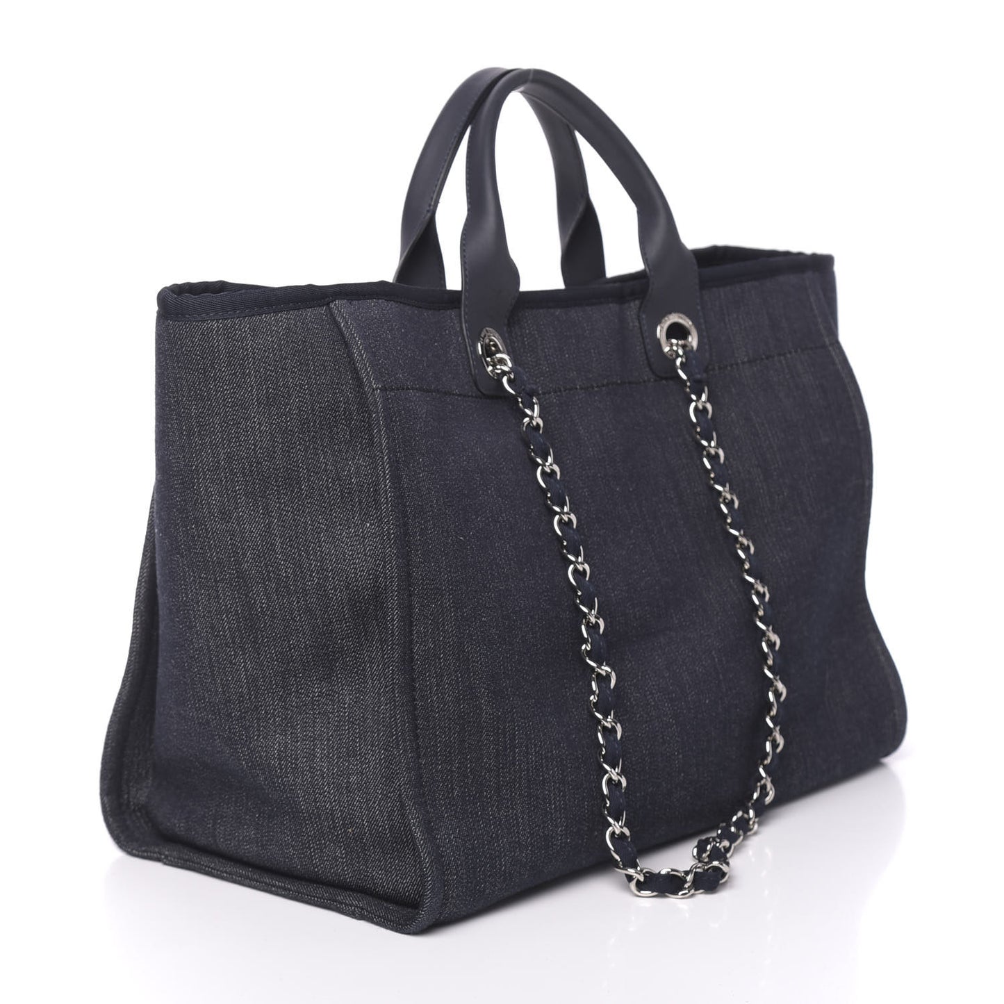 Denim Medium Deauville Tote Dark Blue
