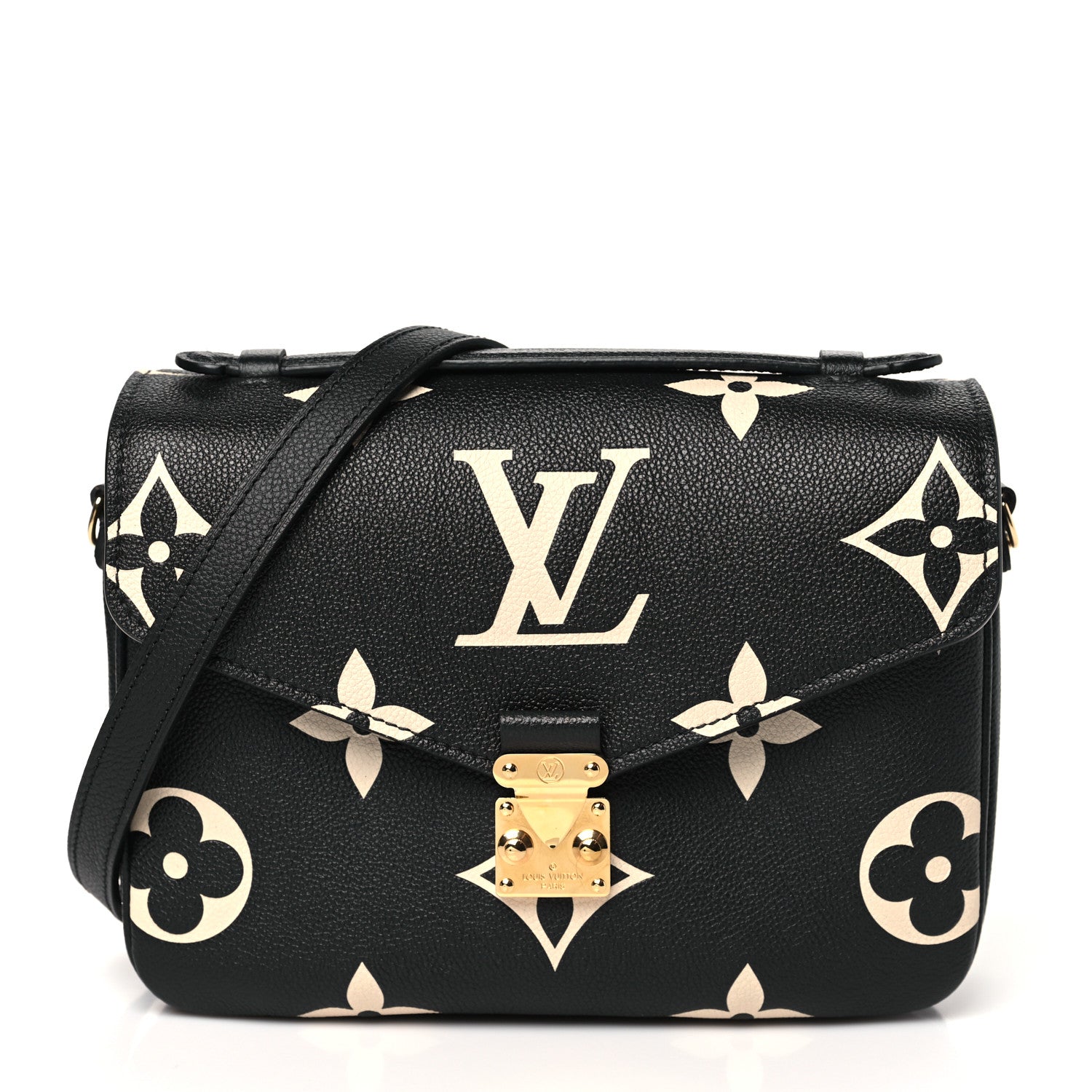 Louis Vuitton Empreinte Monogram Giant Pochette Metis Black Beige 1 of 9