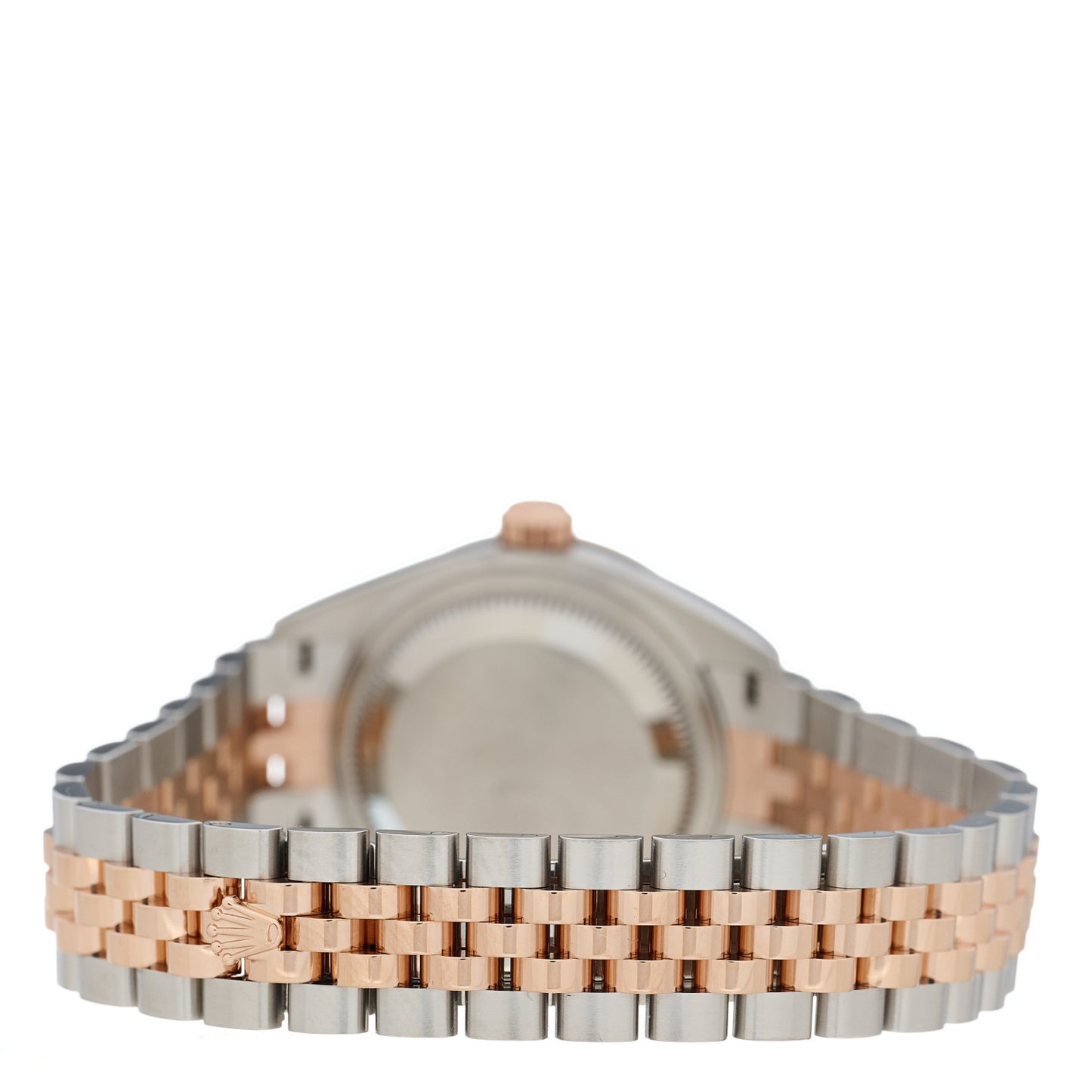 Stainless Steel 18K Everose Gold Diamond 28mm Oyster Perpetual Datejust Watch Chocolate 279171