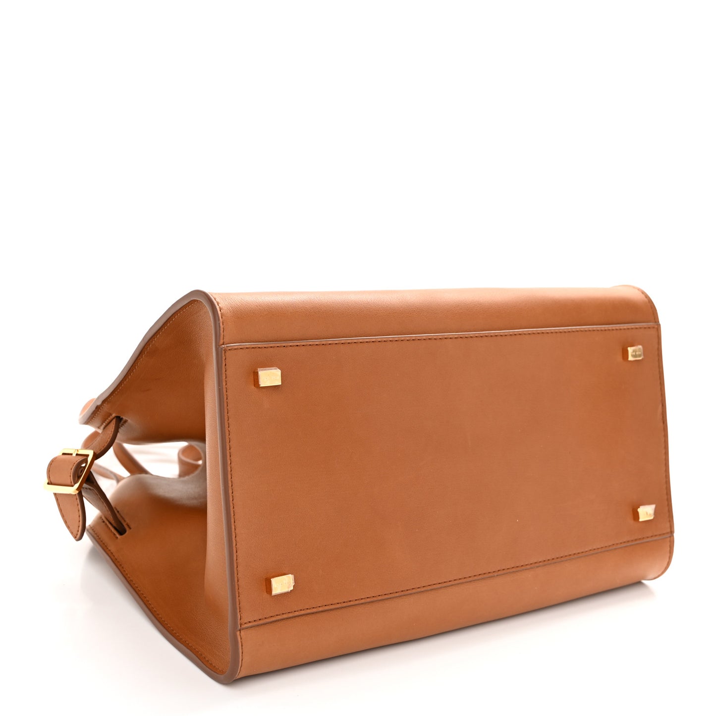 Polished Saddle Calfskin Soft Margaux 12 Cuir